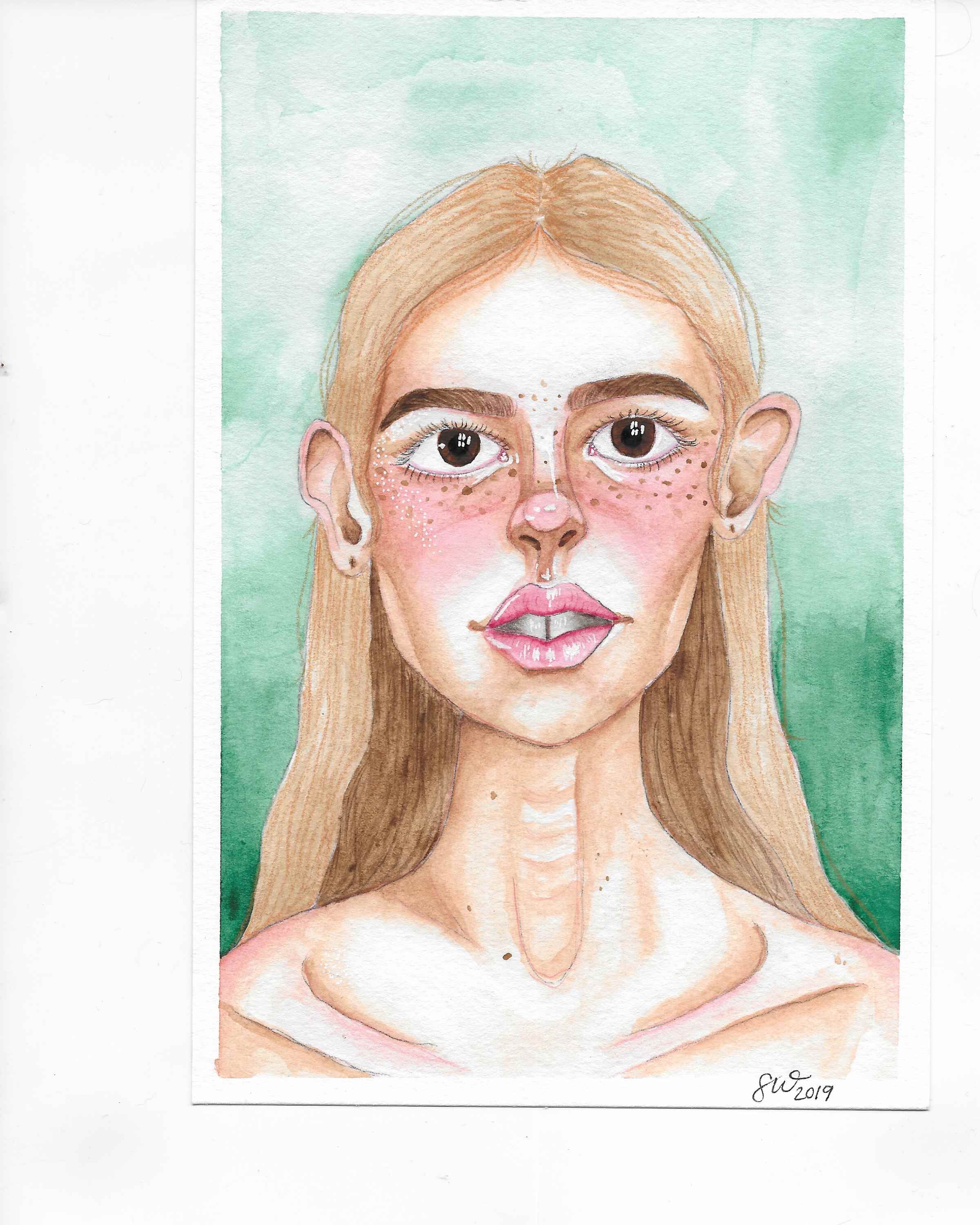 Every Other Freckle - 2019
Watercolor 