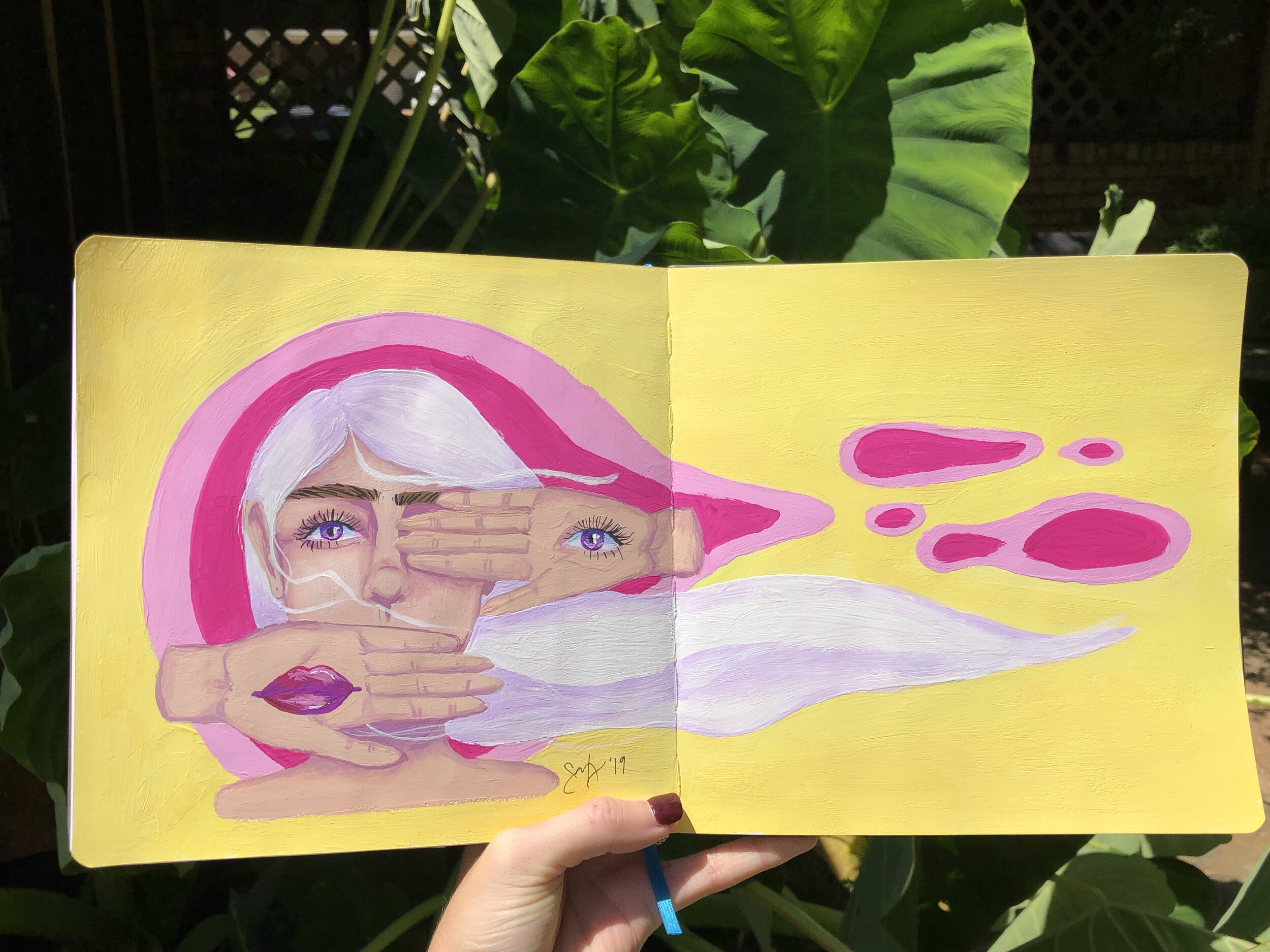 "I Am Matter, but I Don't Matter" - 2019 
Gouache 