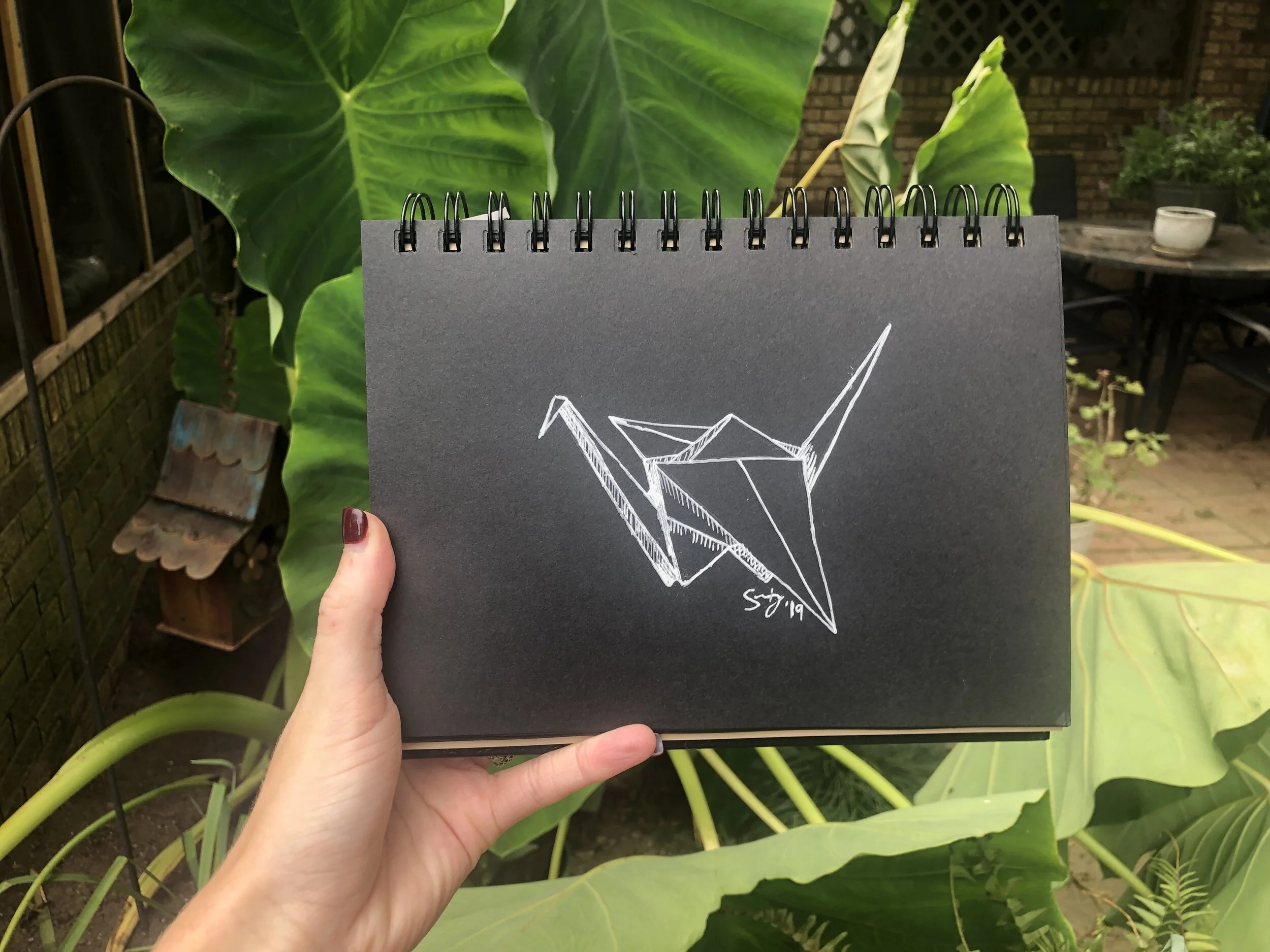 Origami Bird - 2019 
Ink 