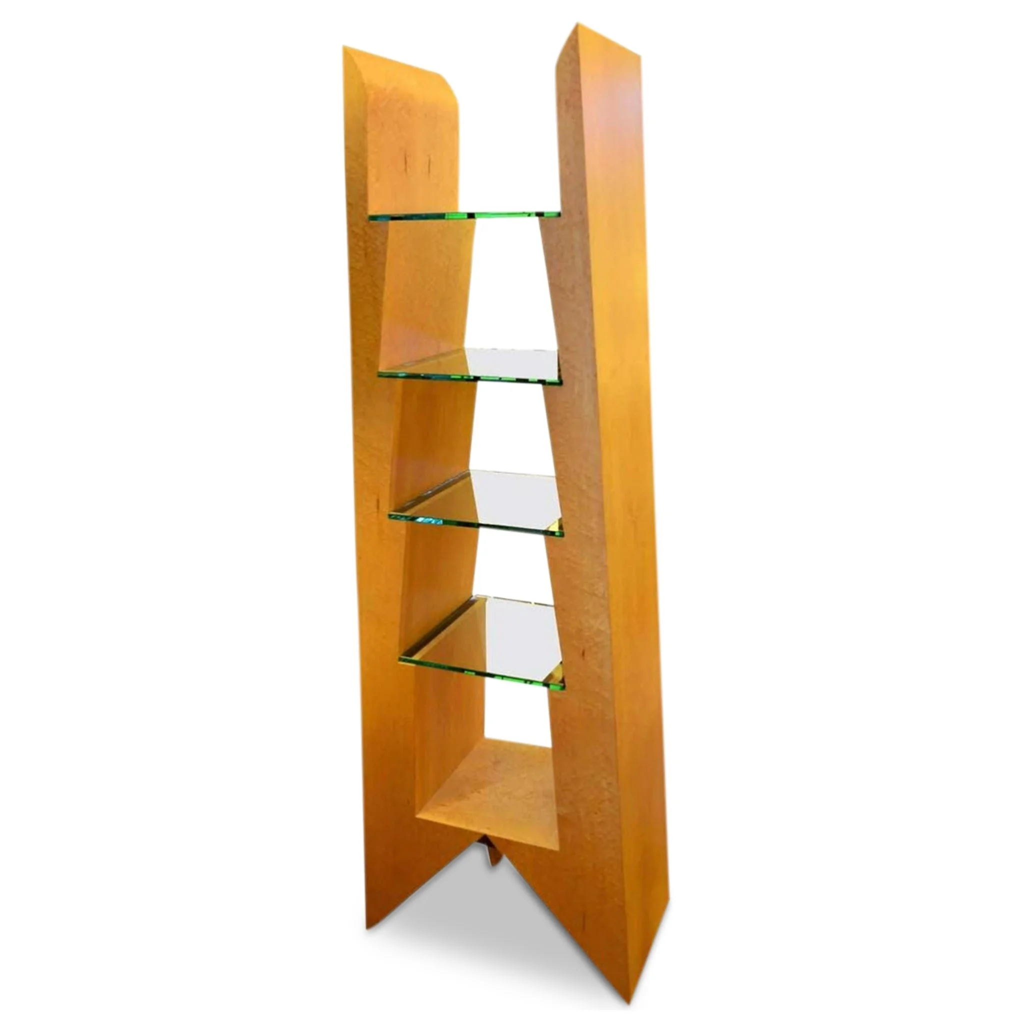 Birdseye Maple Ladder Bookcase via Pop Up Home