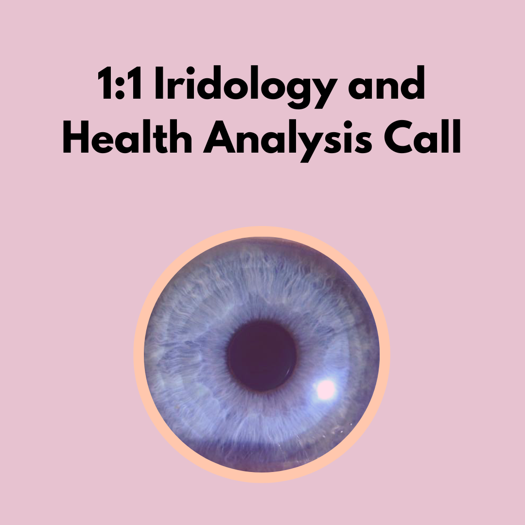 1:1 Iridology and Heath Analysis Call - Recorded Video Call