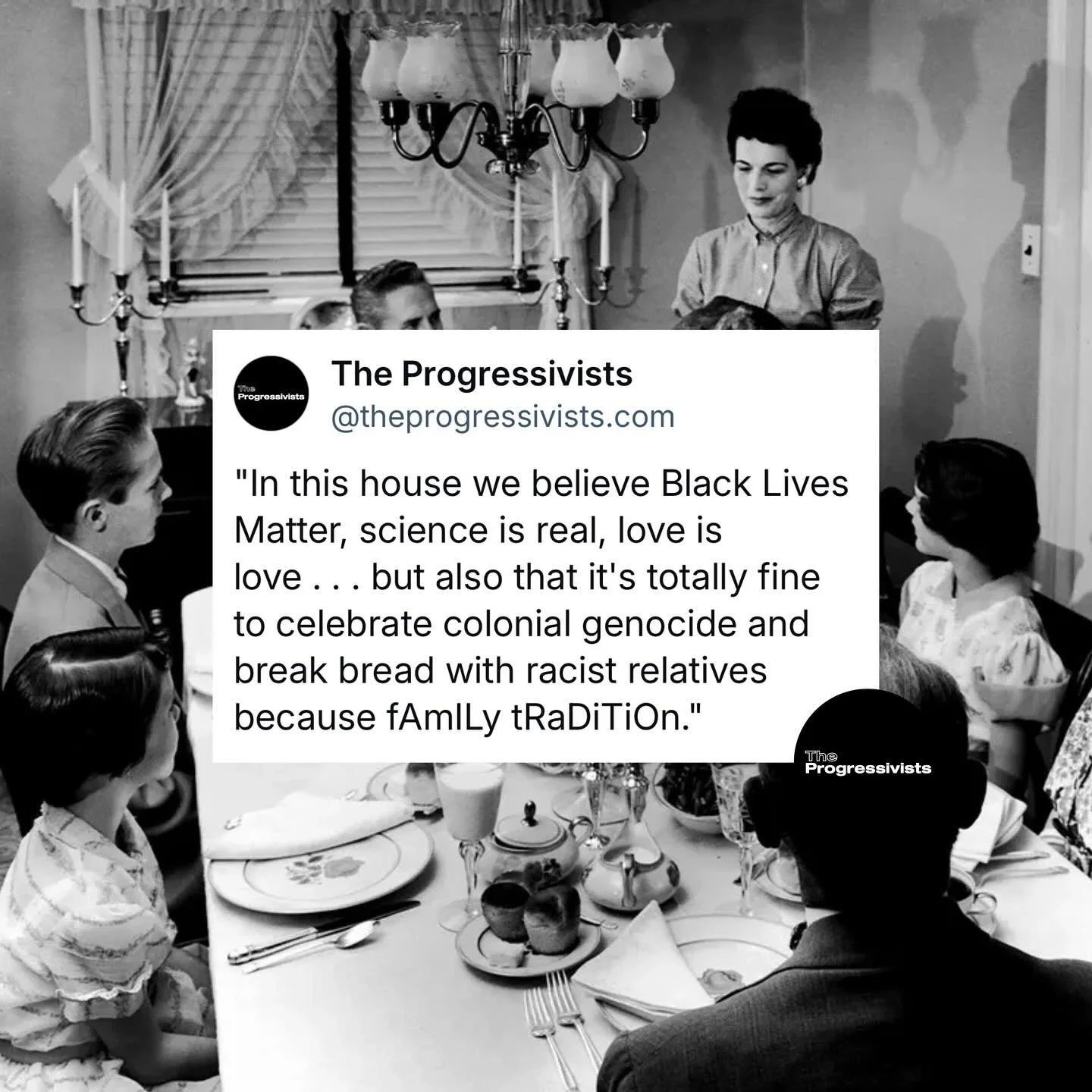 Welcome to America&rsquo;s favorite rerun &mdash; where genocide gets a holiday special and Pinterest-perfect turkeys complete our colonial violence aesthetic.

&ldquo;But it&rsquo;s tradition!&rdquo; cries Daphne. Yeah, well Daphne, so was drinking 