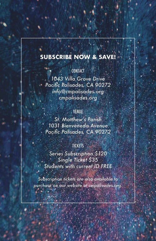 Current Season — Chamber Music Palisades