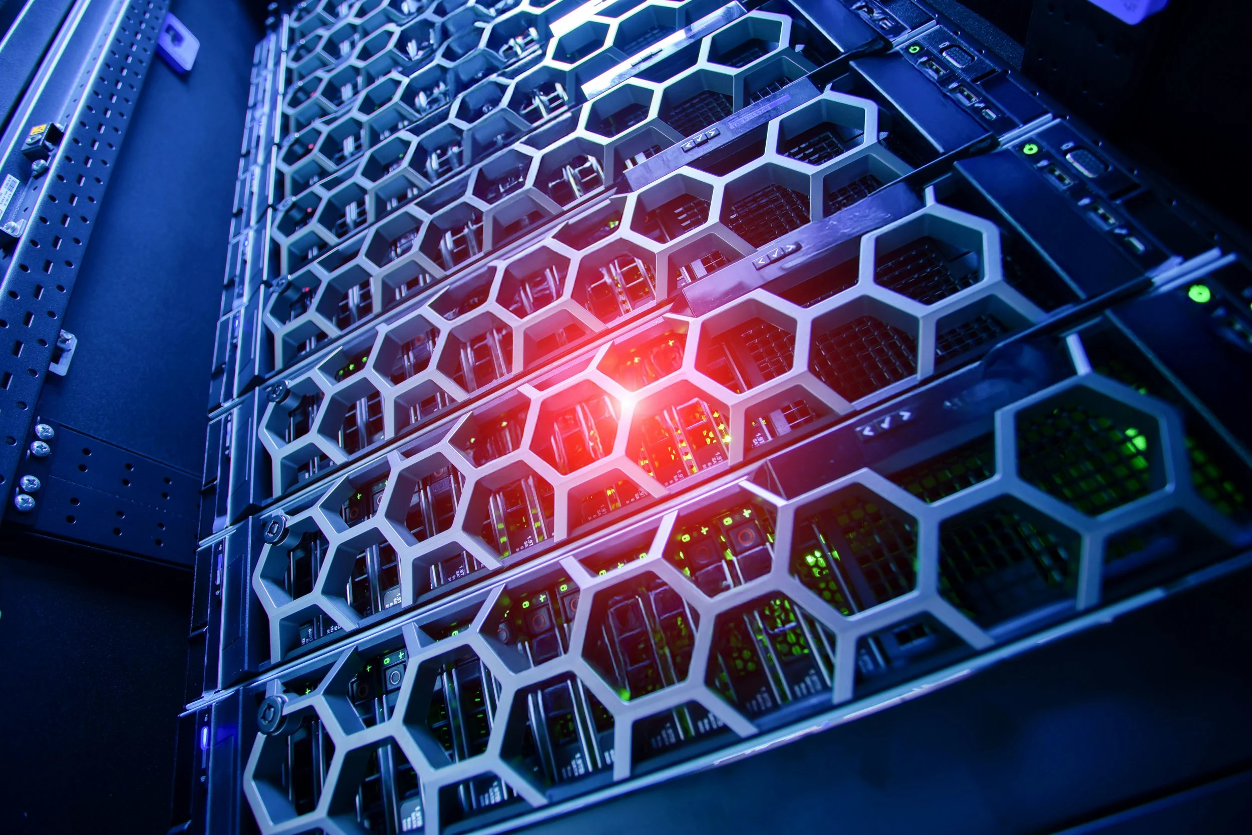 Data center server rack