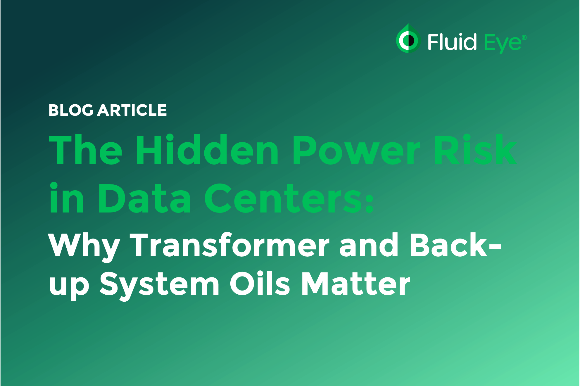 Data Centers, Energy &amp; Oil: The Hidden Risk