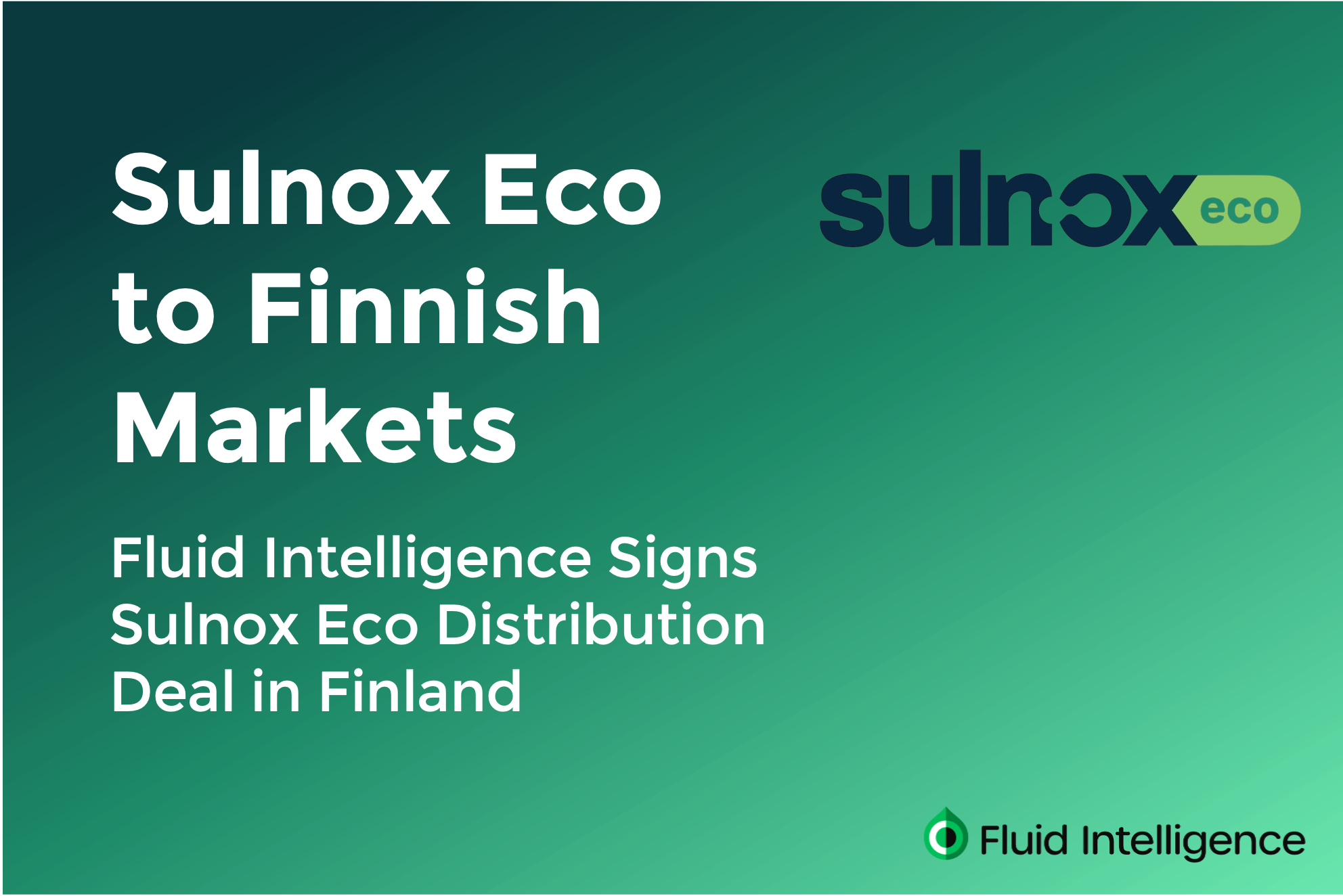 Sulnox Eco to Finnish markets