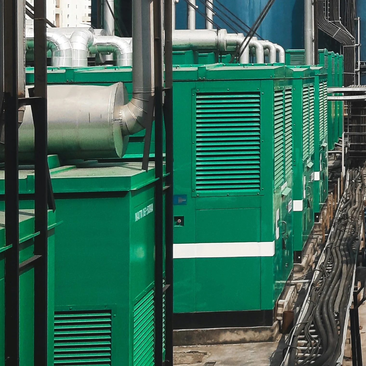 Green back-up power generators in line