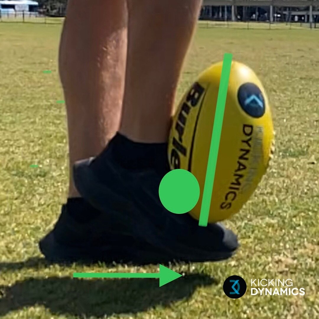 Does your connection look like this❓

Optimal connection:
✅ Top of ball tilted slightly forward
✅ Hitting 7 o&rsquo;clock on ball
✅ Connecting higher up on shoe laces 

🦵🏼 You notice in the image how the ball is connecting with the foot nearly in l