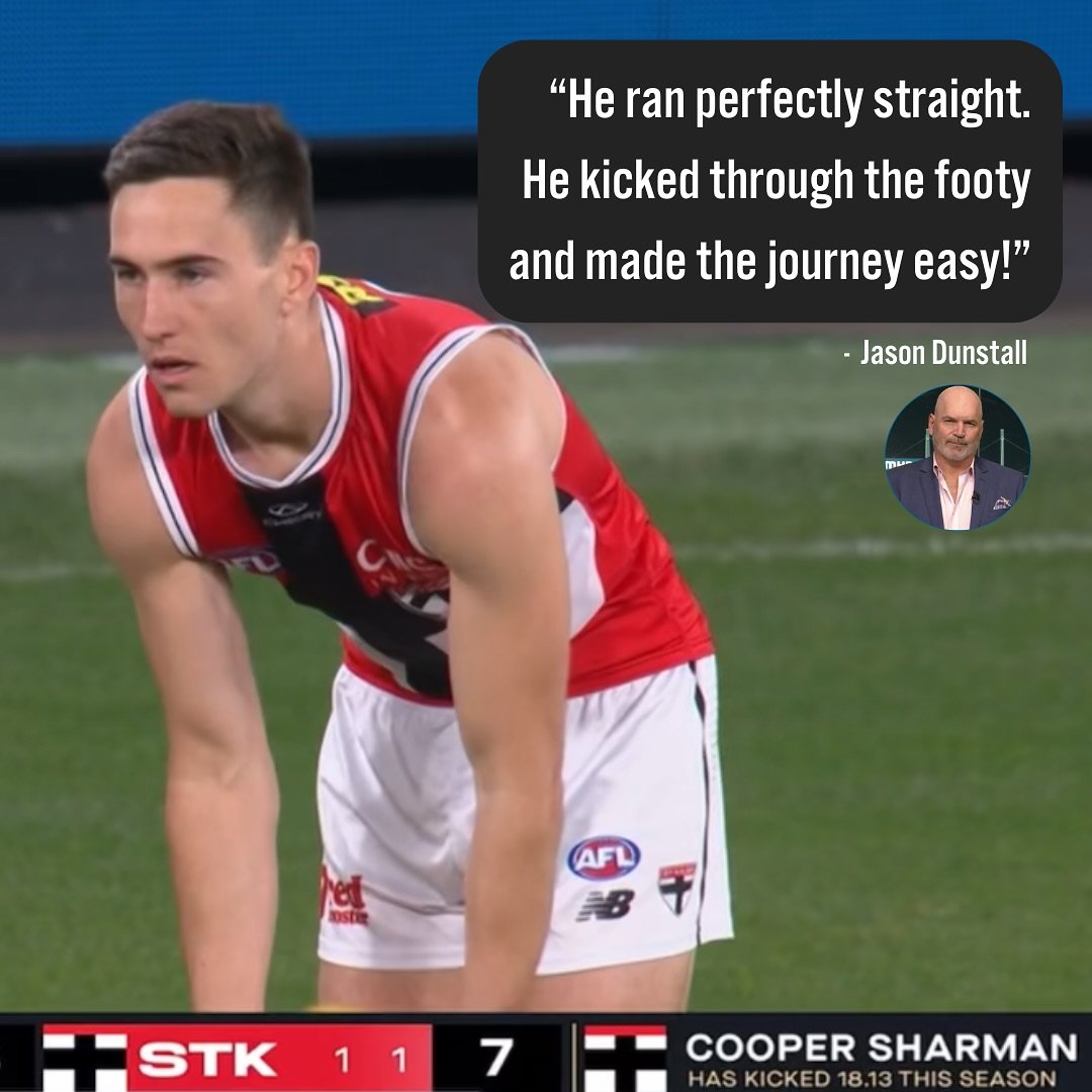 Following our last post, here is WHAT TO DO! ✅ 

🔥 Great kick for goal from @stkildafc player Cooper Sharman. 

🤯 We can&rsquo;t believe that is has come to it where commentators are almost surprised that a player has ran straight at goal and kicke