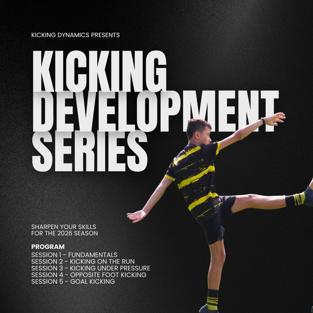 🔥 This off-season, we&rsquo;re excited to launch our Kicking Development Series across two Sydney locations - designed to sharpen your skills for the 2026 season and beyond.

You can join a single session or take part in the full series. Places are 
