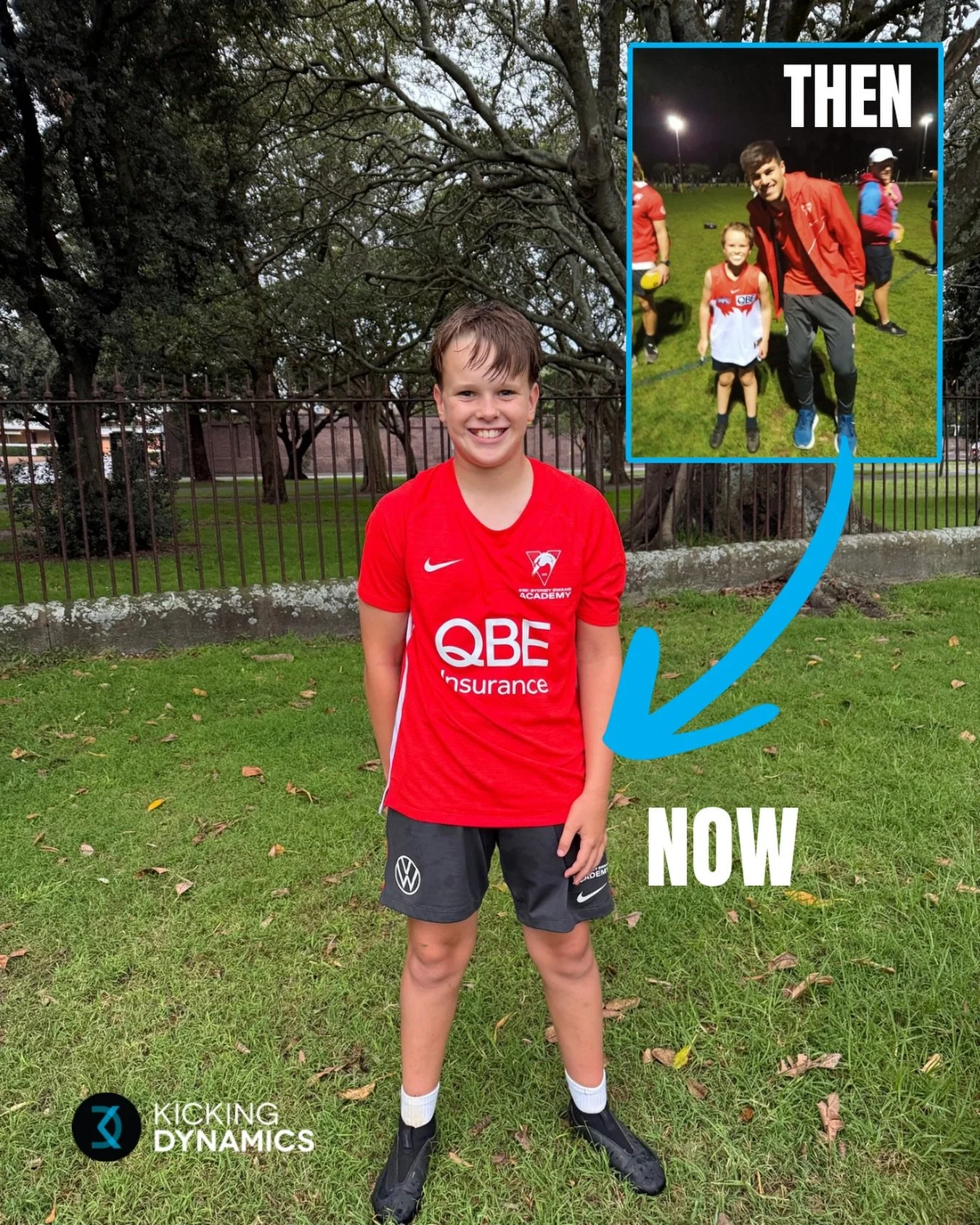 Why we love what we do. 🏉

Seeing Will walk into our regular session wearing his @qbesydneyswansacademy uniform for the first time, with a massive smile on his face &mdash; that&rsquo;s exactly why we do this. 🦢 

For the past three years we&rsquo;