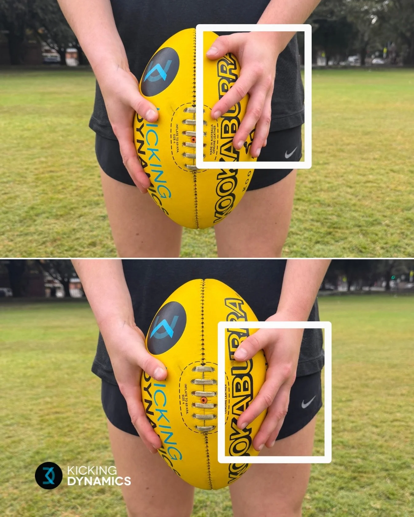 🤔 Non-guiding hand even or higher on the ball? 

💬 We often get asked where our non-guiding hand should be on the ball. Should it be even? Higher? Lower? Or doesn&rsquo;t matter? 

👍🏻 Our preference is to have both hands on the ball EVEN. Why❓

-