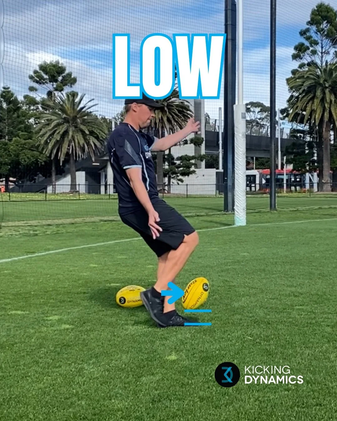 🎯 Different height kicks. Same process.

Should your technique change for a low kick vs a high kick?

Nope.

Here&rsquo;s the secret: it&rsquo;s all in the timing &mdash; where you strike the ball relative to your standing leg. Closer + lower to gro