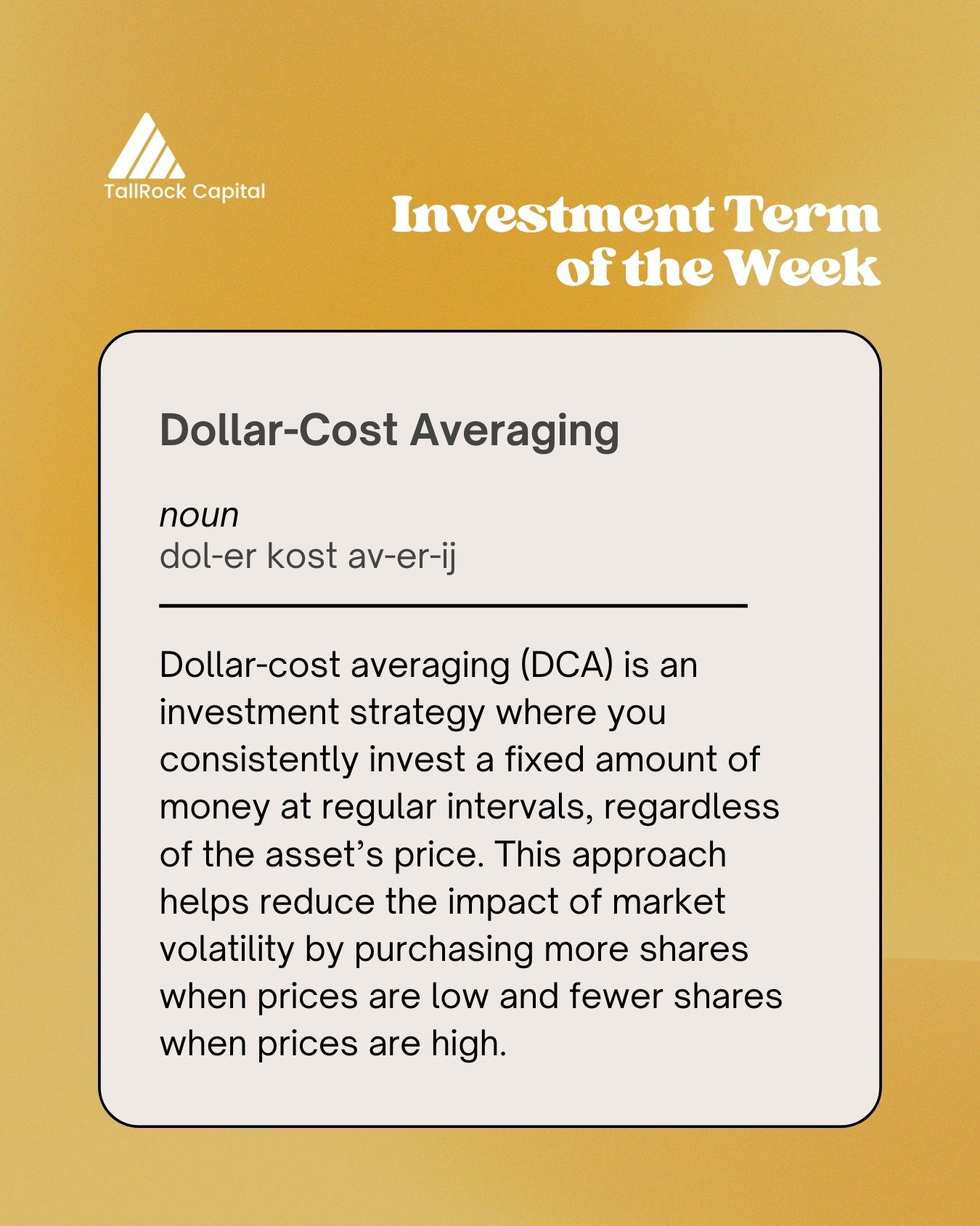 Dollar-Cost Averaging (DCA): A Smart Strategy for Volatile Markets 💡

Investing can feel intimidating, especially when markets are unpredictable. That&rsquo;s where Dollar-Cost Averaging (DCA) shines as a reliable strategy. By investing a fixed amou