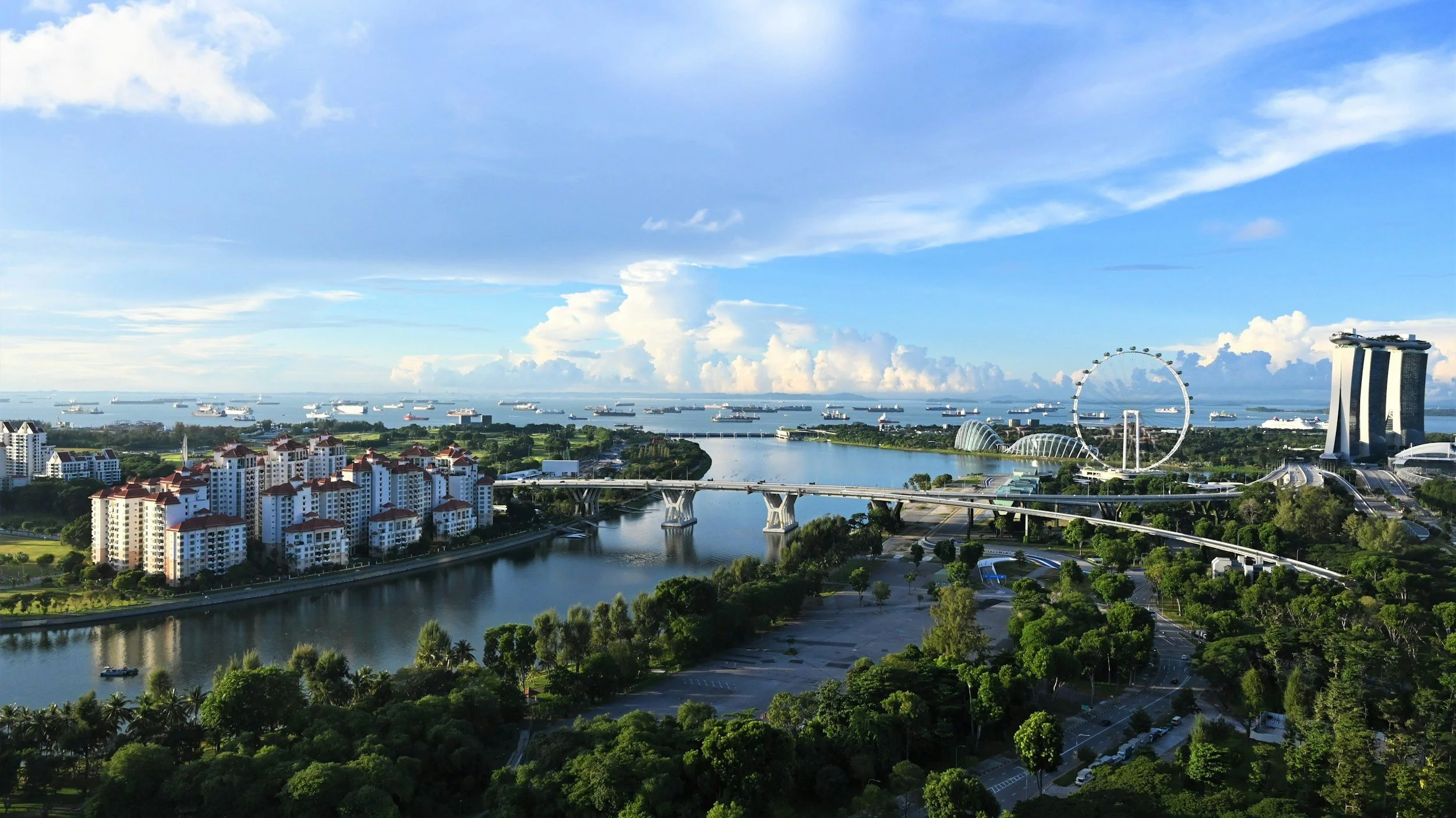A clean, modern high-end Singapore condominium interior representing an organized, premium property relocation.