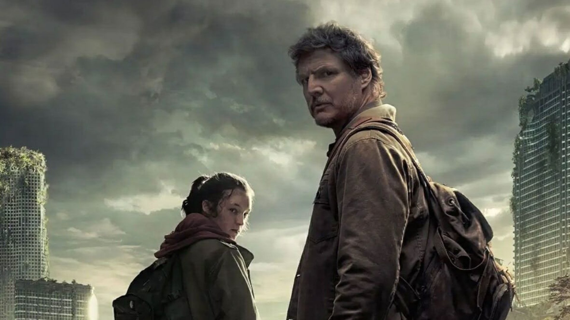 Joel and Ellie from The Last of Us walking through a ruined city, emphasizing the breakdown of paper currency and the value of real assets.