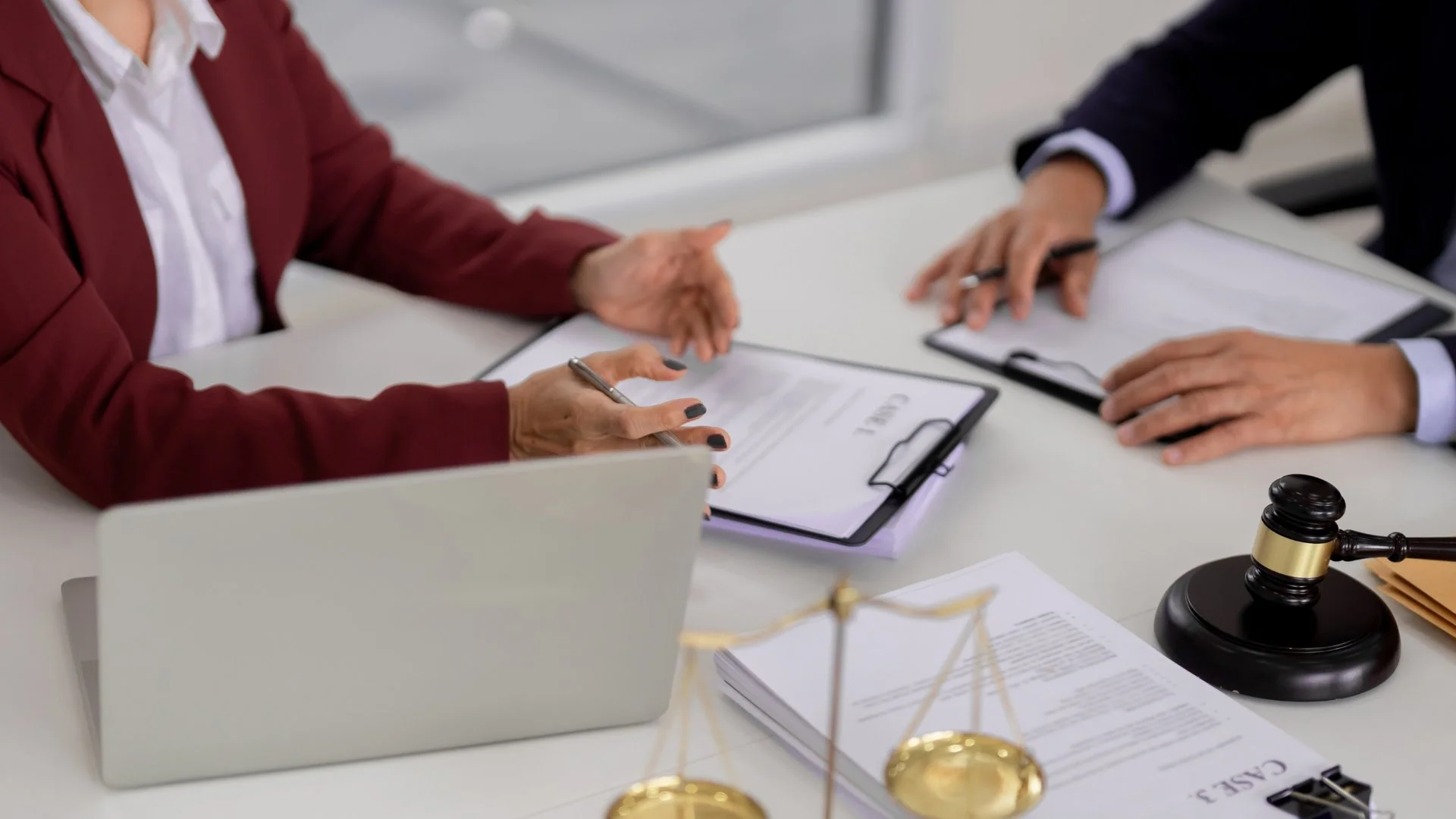 A sophisticated library setting with a focus on a signed legal document and a classic timepiece