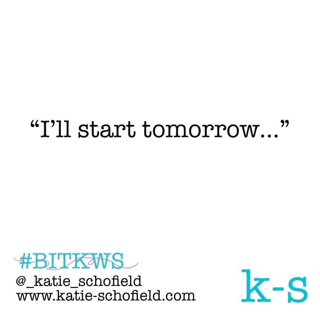 Why start tomorrow when you can start NOW!