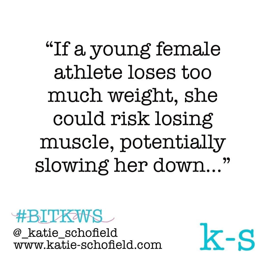 Article: For young female athletes, losing weight may not improve performance