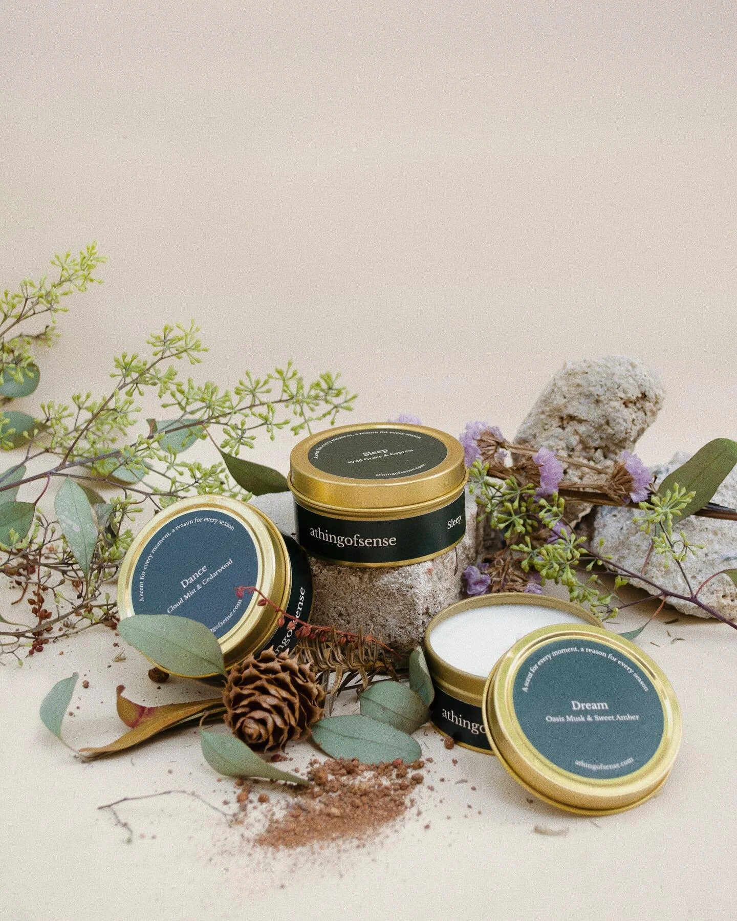 we've worked our way through months of R&amp;D; spilling new scent notes from our scent bank and crafting what we'd imagine each scent to be. your dream burn is not too far away. shop Discovery Kit 03 on athingofsense.com &mdash; now live #athingofse
