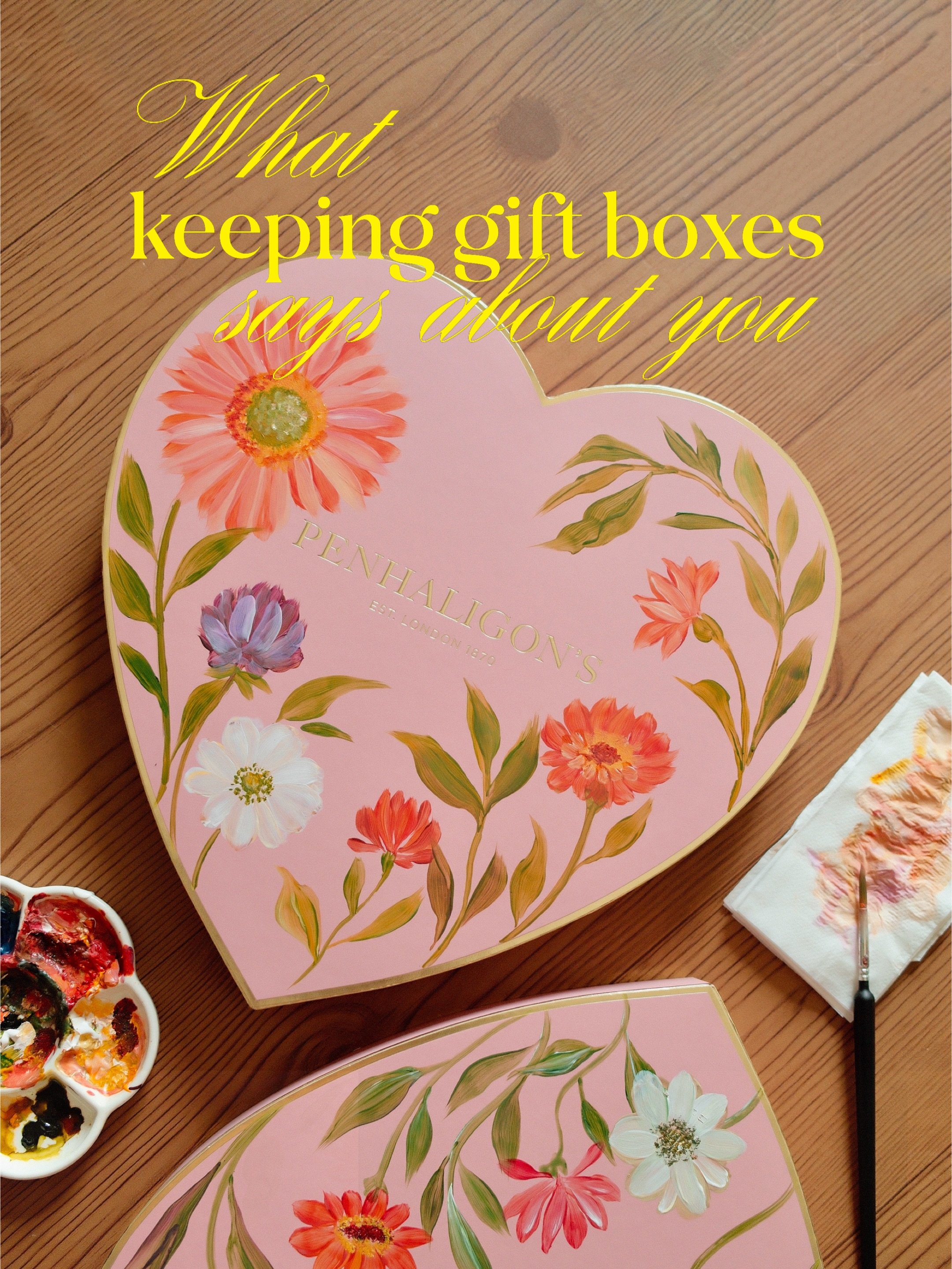 Who else&rsquo;d rather keep gift boxes bc the pain of throwing them away is too much?? And also it&rsquo;s more trouble bc the thick material ones just poke holes in your trash bag so ig no choice but to keep them ayy~ Bonus: you can even use them a