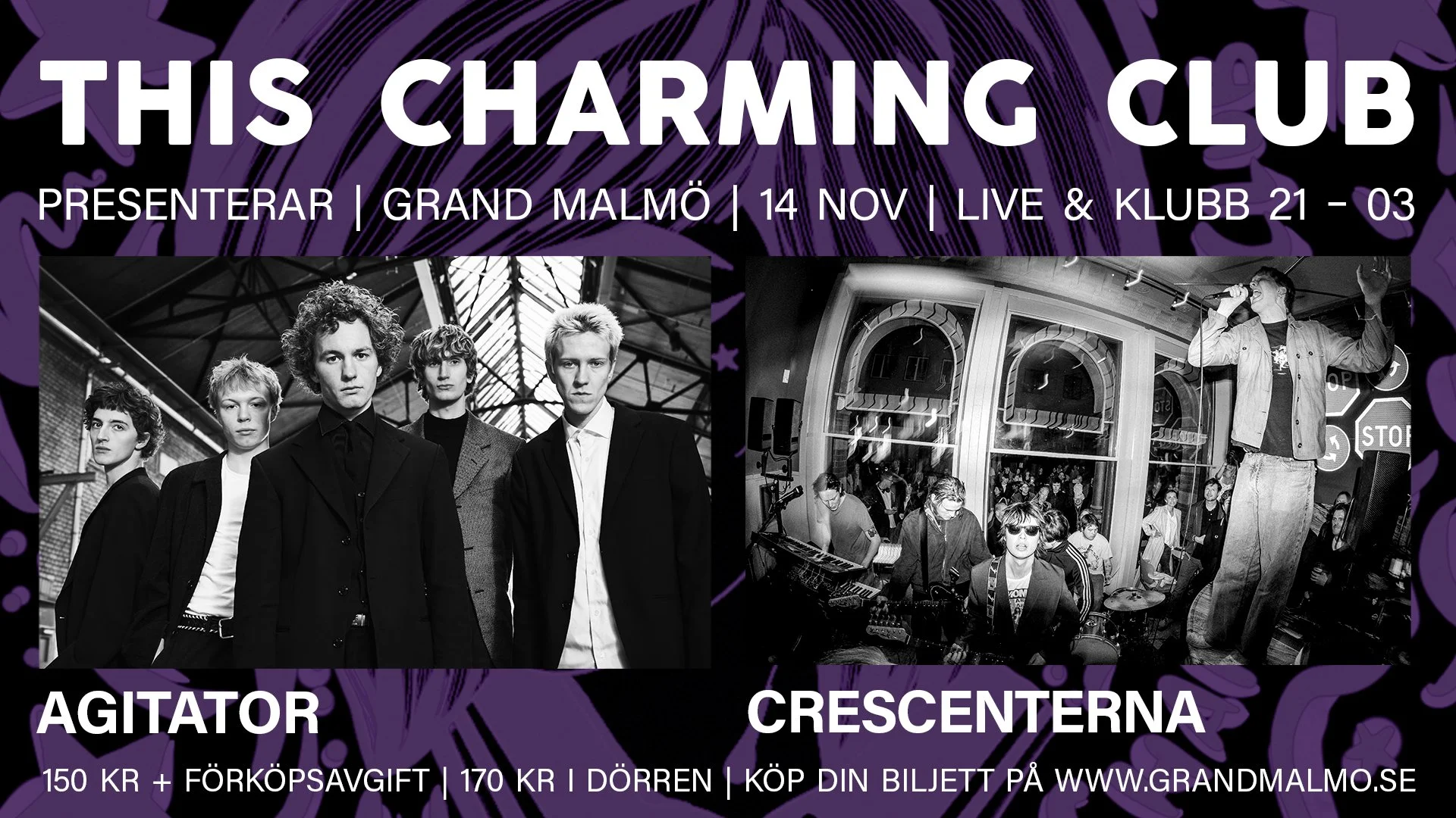 Live: This Charming Club pres. Agitator + Crescenterna