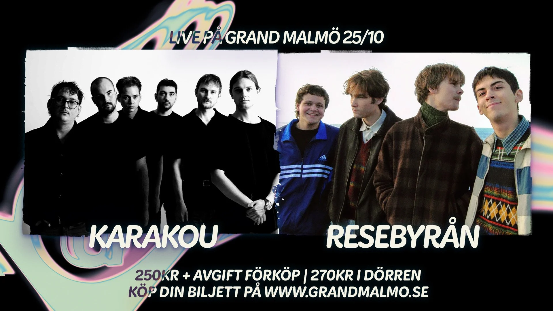 Live: Karakou + Resebyrån