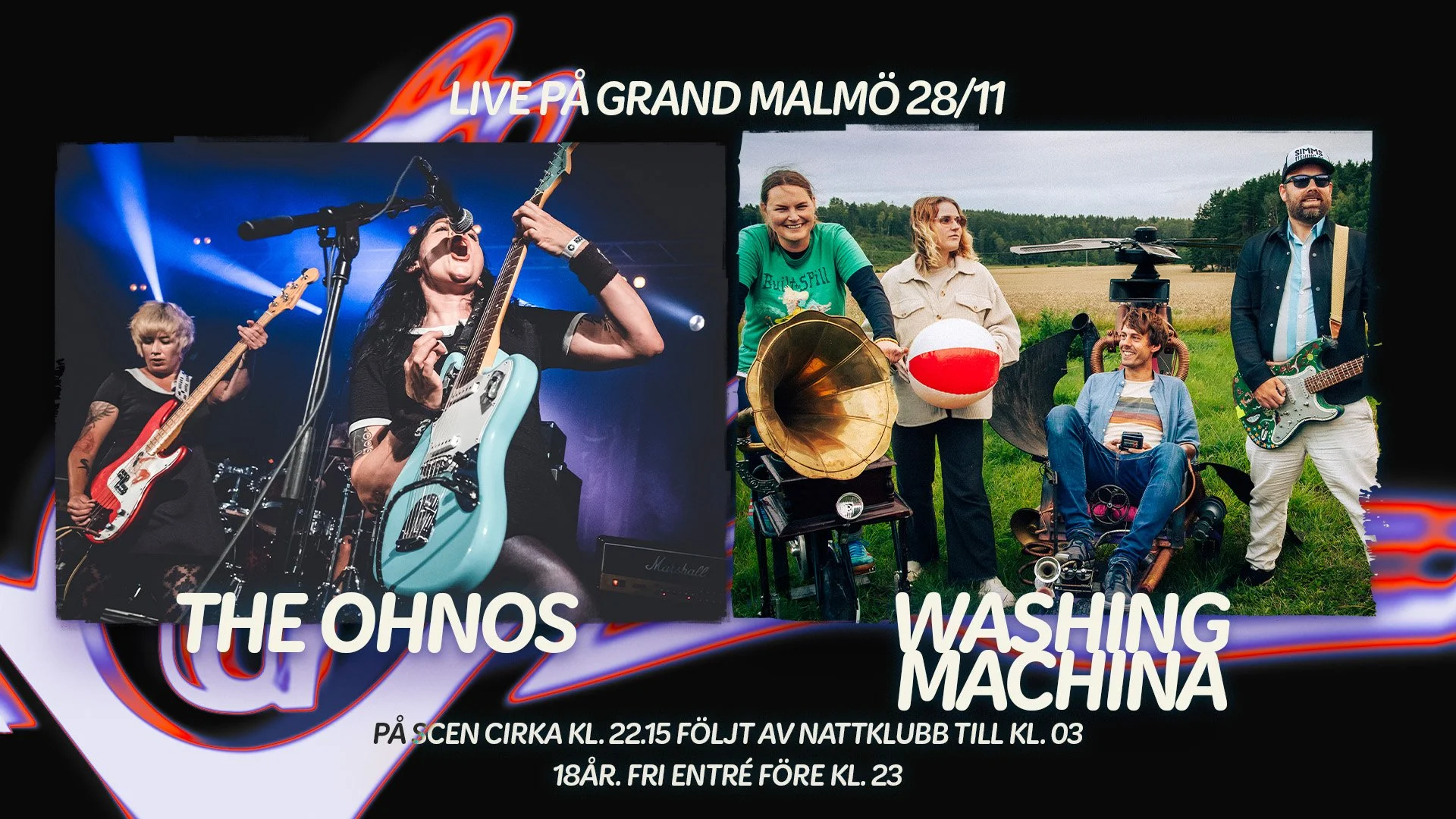 Live: The OhNos + Washing Machina