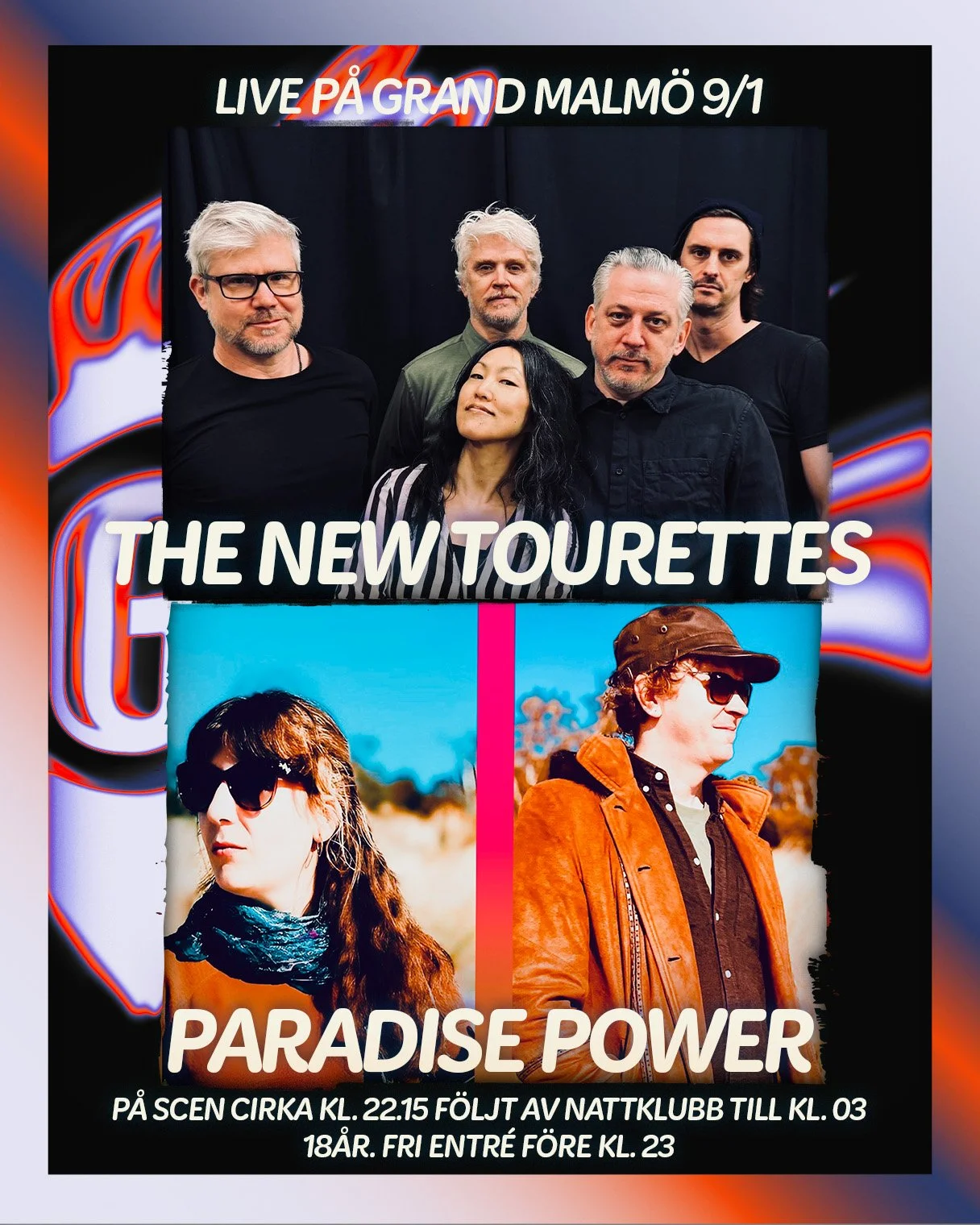 Live: The New Tourettes + Paradise Power