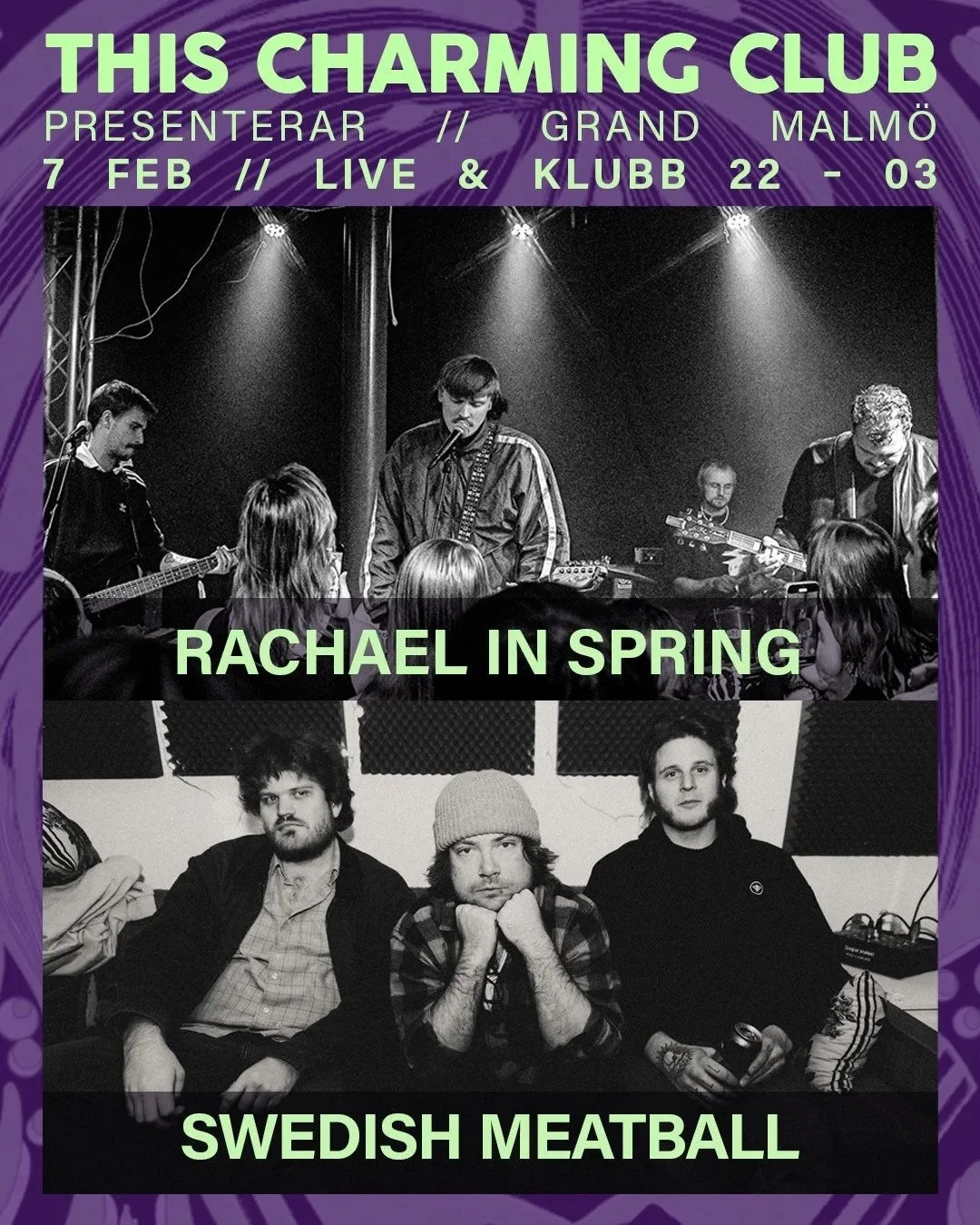 Live: This Charming Club pres. Rachael in spring + Swedish Meatball