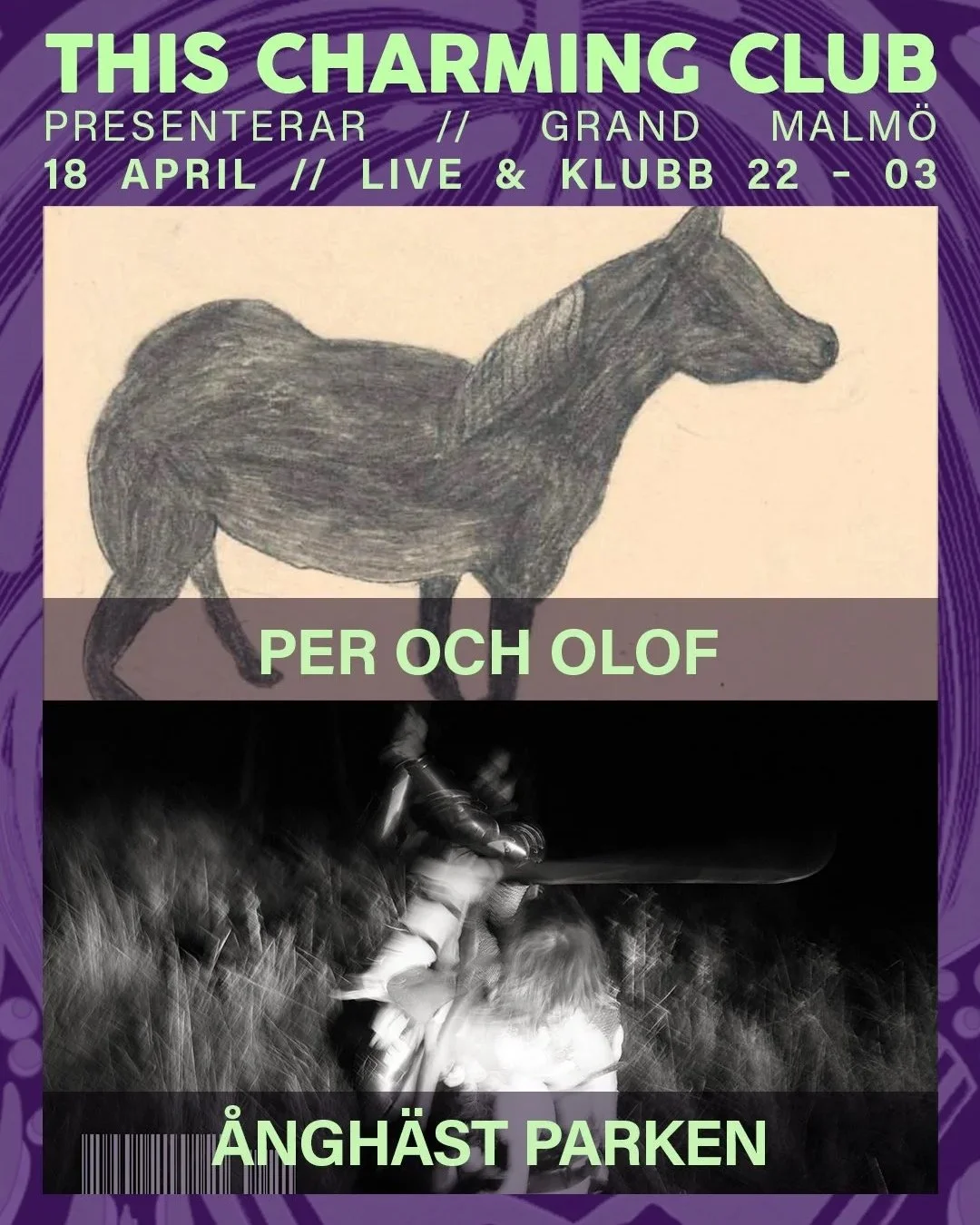 Live: This Charming Club pres. Per och Olof + Ånghäst Parken