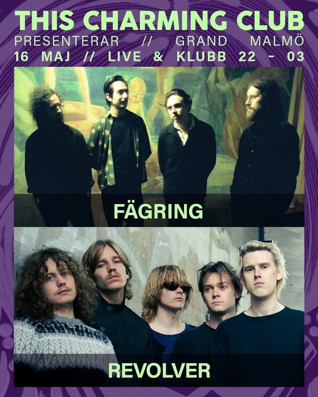 Live: This Charming Club pres. Fägring + Revolver