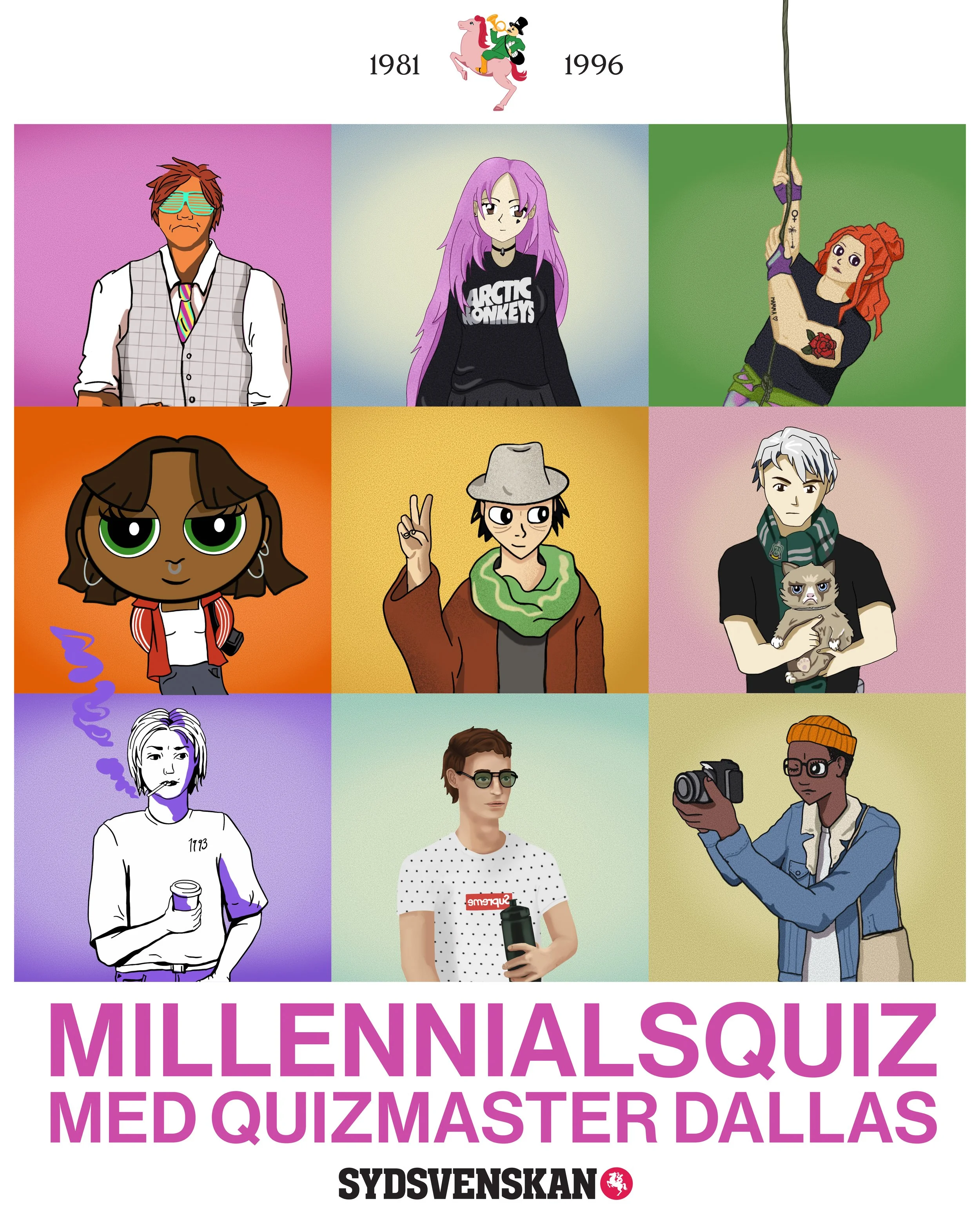 Millennialsquiz med Quizmaster Dallas i loungen