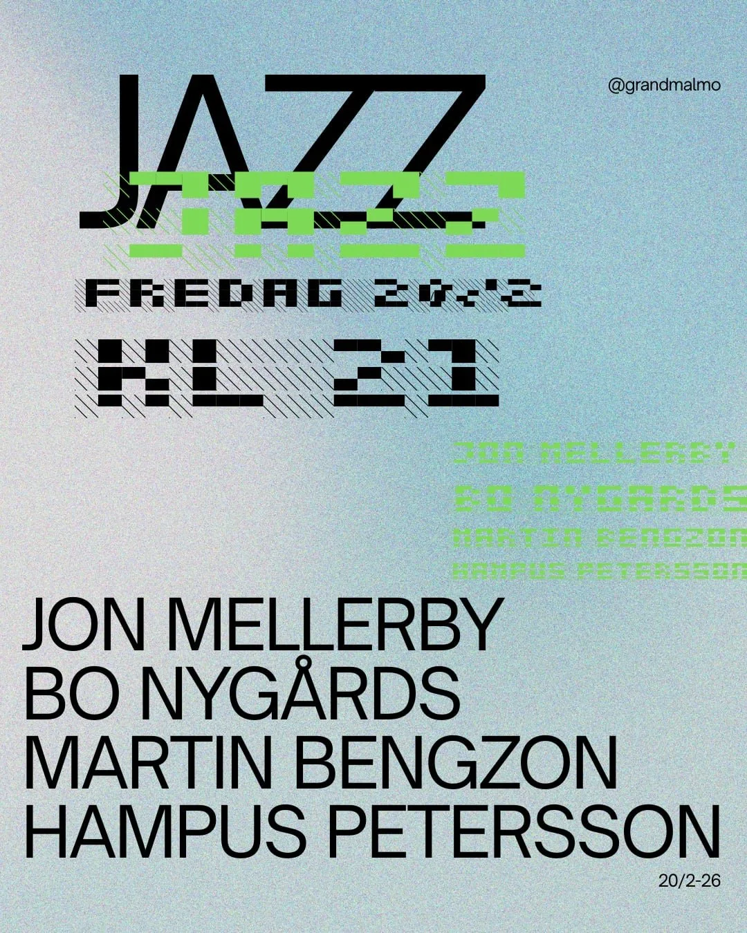 Live i loungen: Jazz på Grand: Mellerby//Nygårds//Bengzon//Petersson