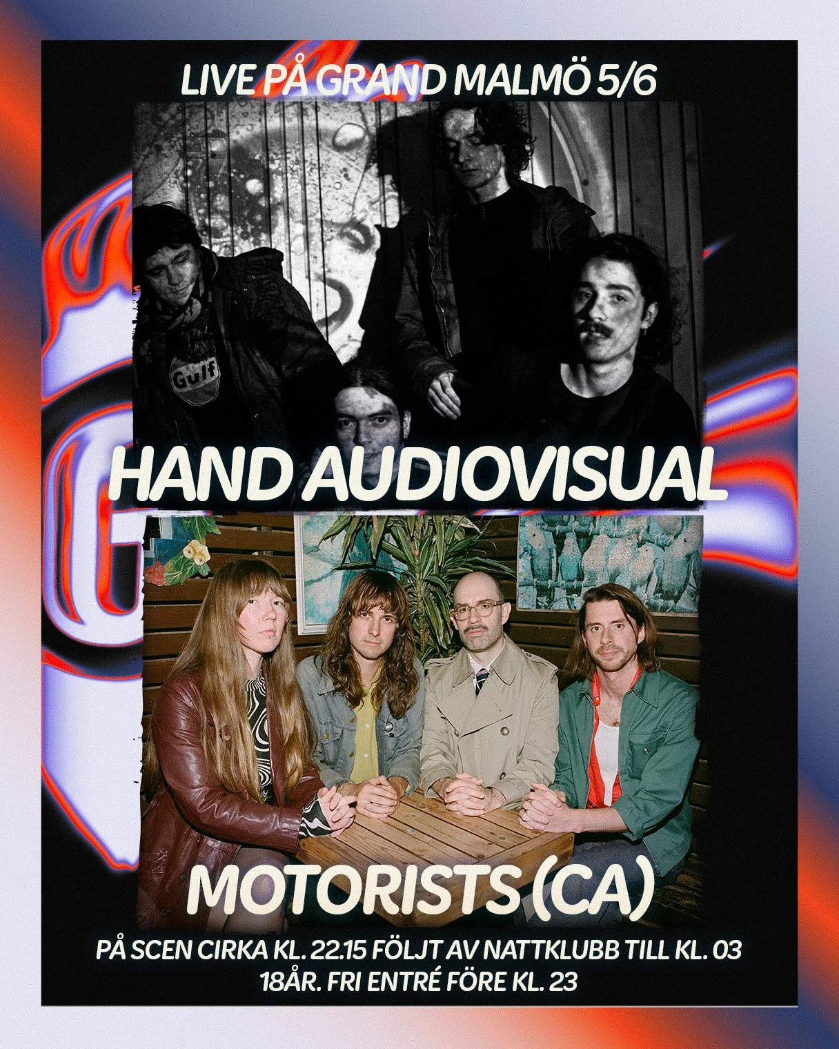 Live: Hand Audiovisual + Motorists (CA)