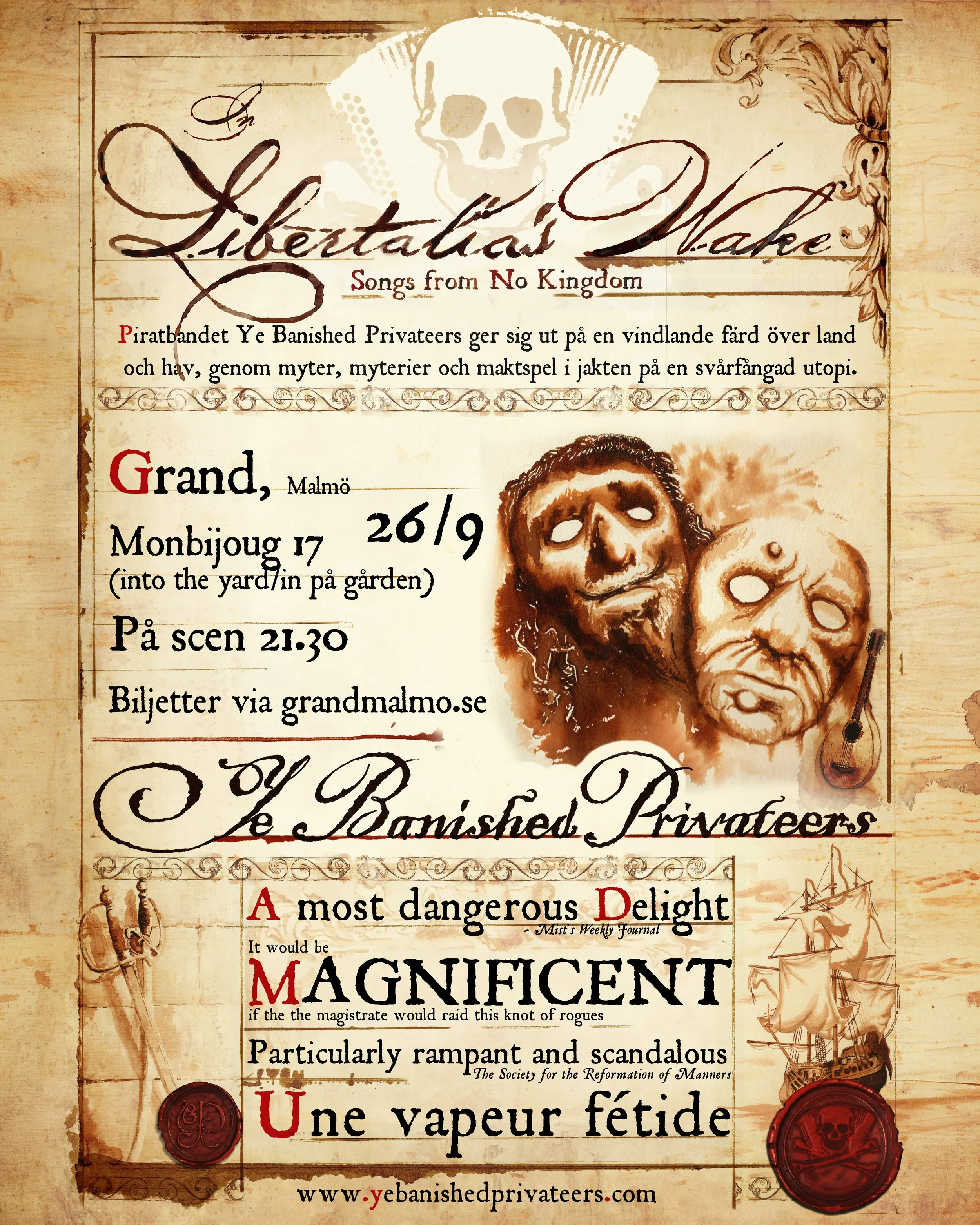 Live: Ye Banished Privateers presenterar: In Libertalia's Wake (Songs from No Kingdom)