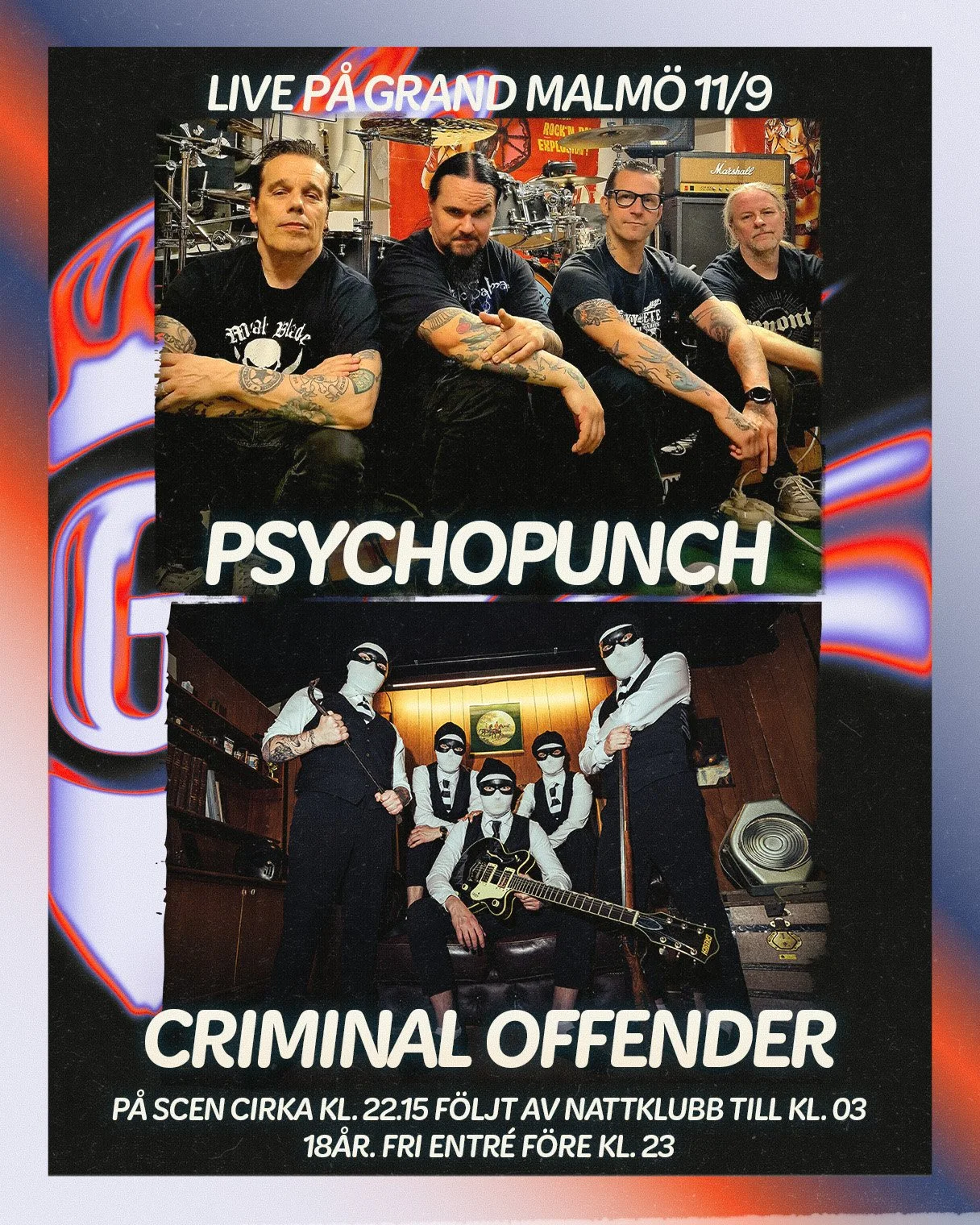 Live: Psychopunch + Criminal Offender