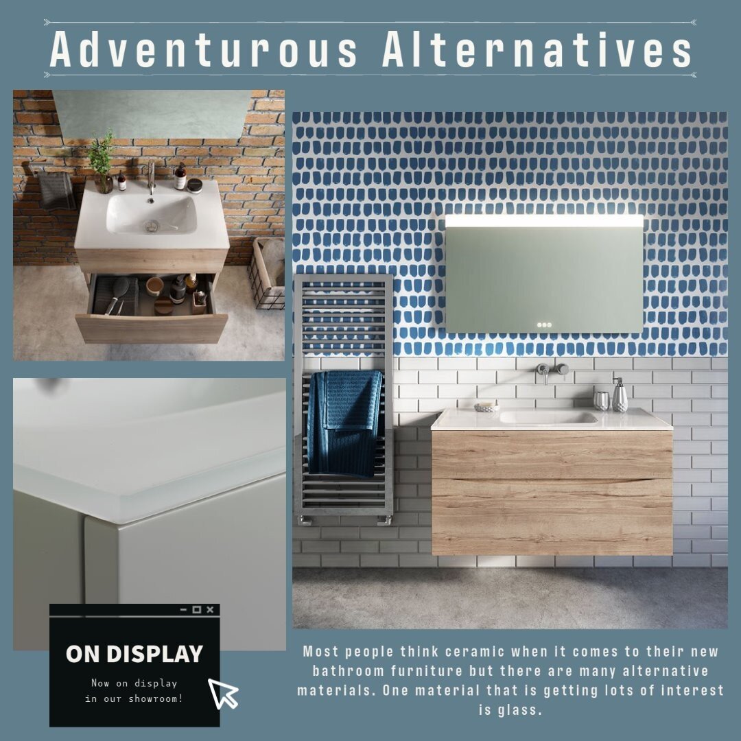 Adventurous Alternatives

Most people think ceramic when it comes to their new bathroom furniture but there are many alternative materials. One material that is getting lots of interest is glass. 
Glass basins that are designed for use in the bathroo