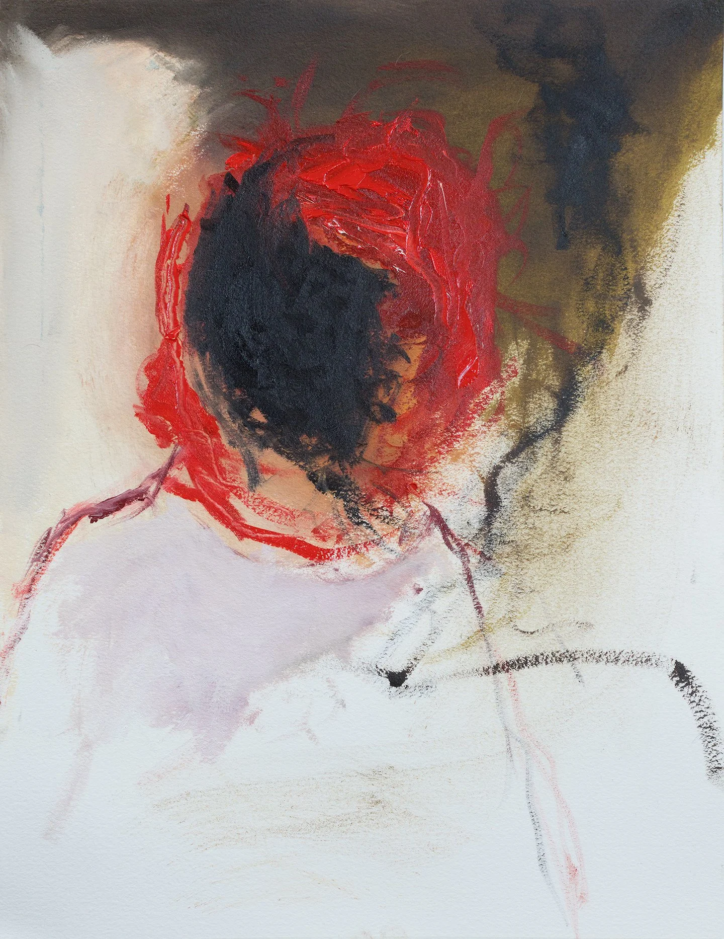 'cigar' Oil on Paper 12 x 16"