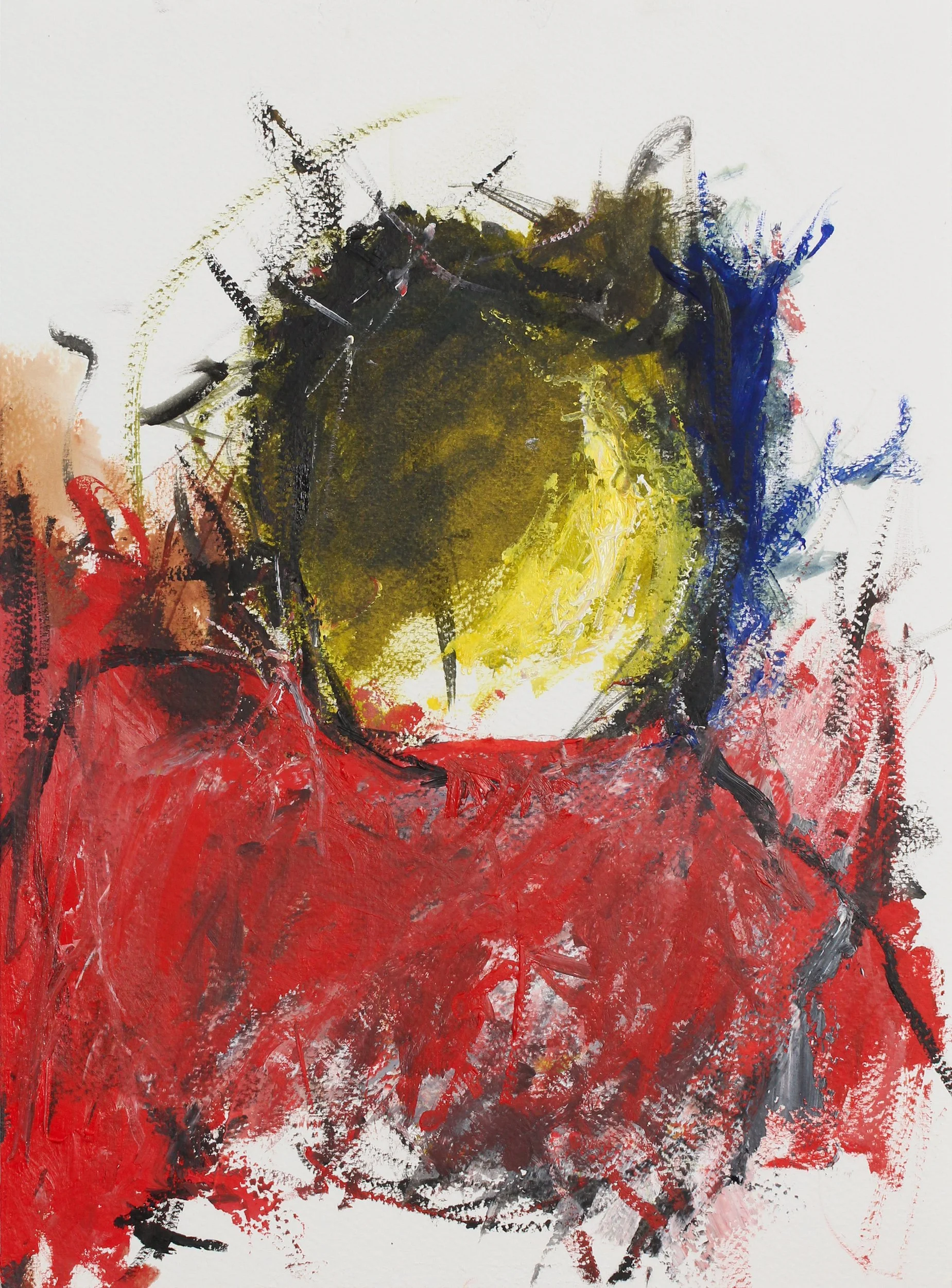 'vase' Oil on Paper 11 x 15"