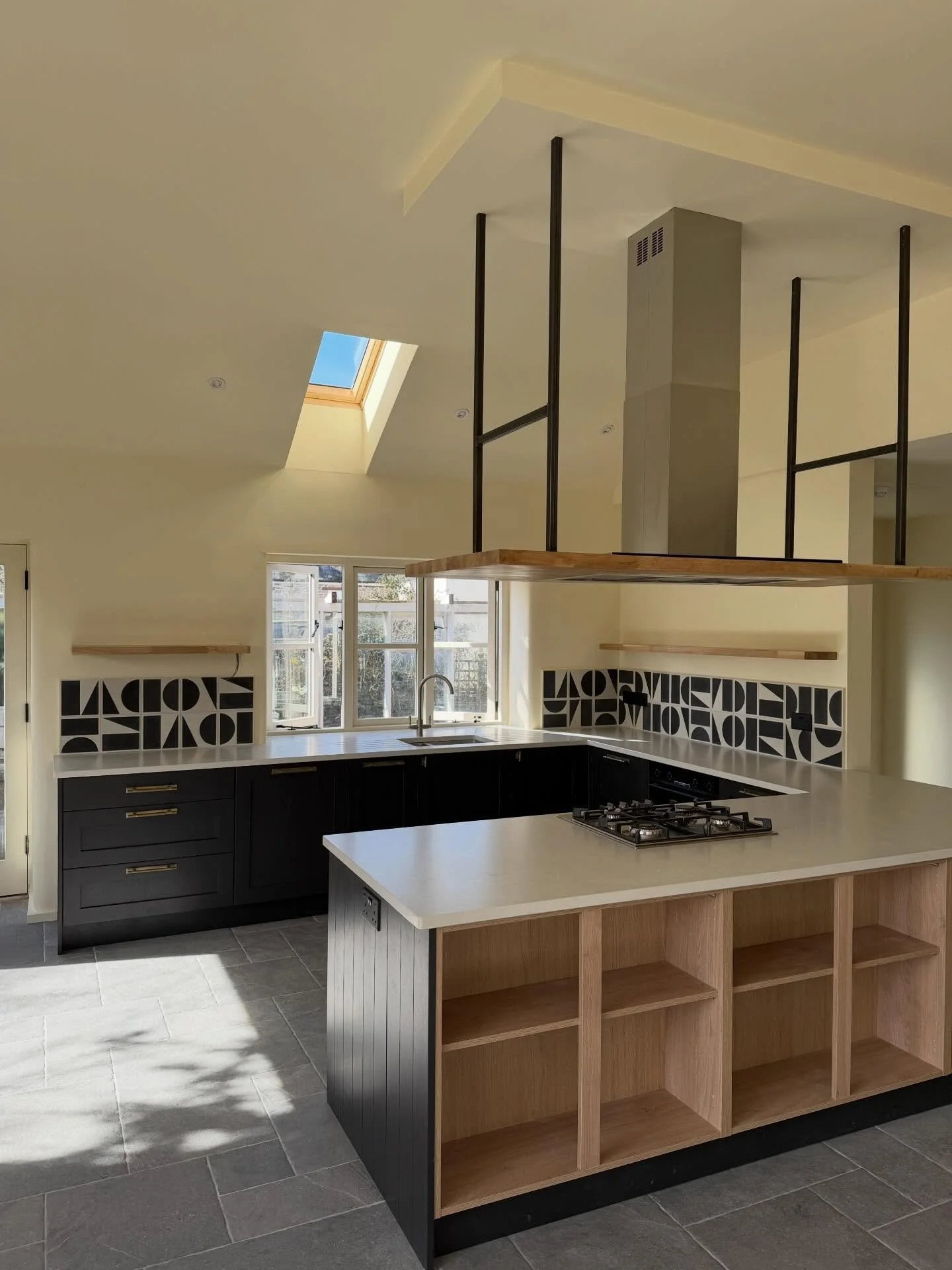 Client is home 🤍🩶🖤 more to share coming soon, for everyone asking thank you for your patience. As you can imagine it&rsquo;s been a busy couple of weeks pushing to complete this part of the project so our lovely client can move in, just in time fo