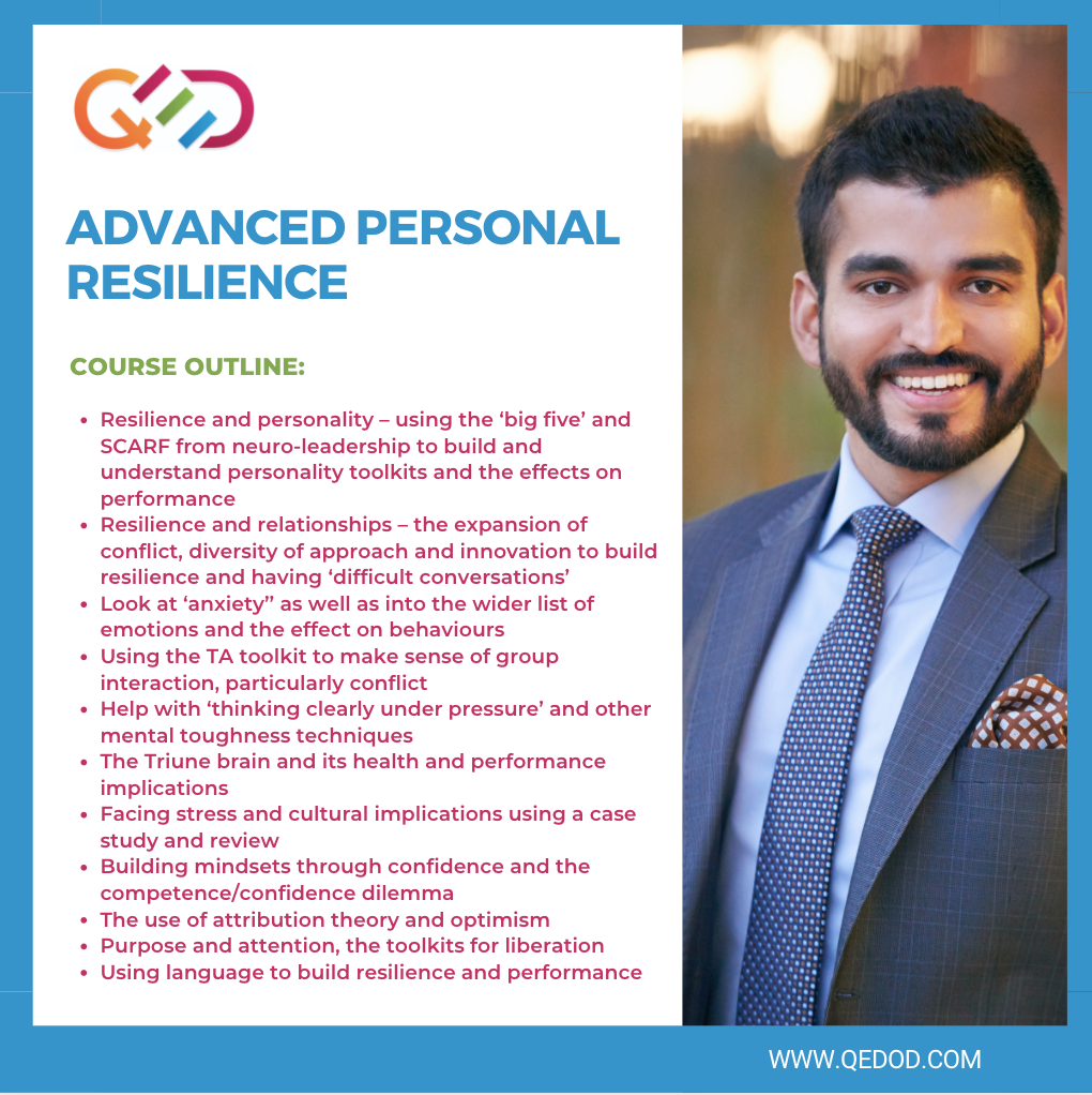 Advanced Personal Resilience Training Course Overview