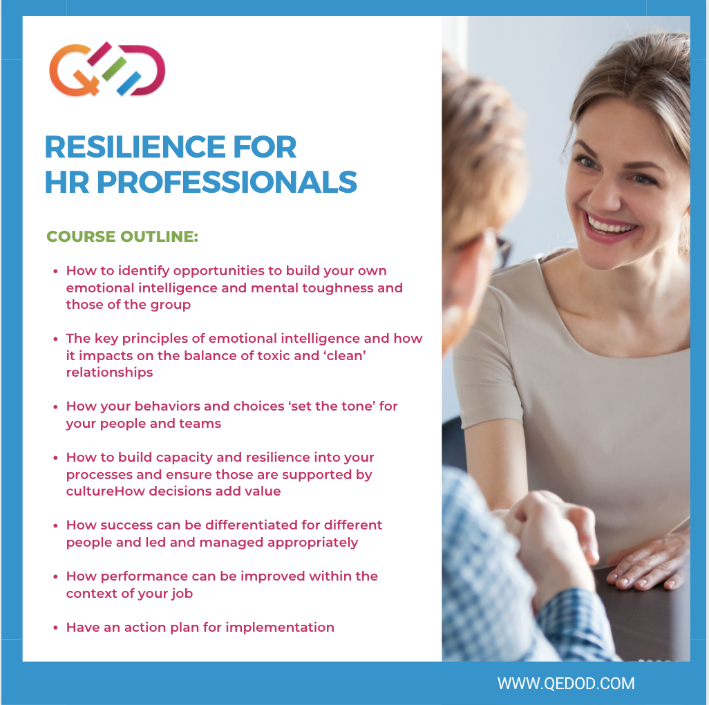 Resilience for HR Professionals Training Course Overview