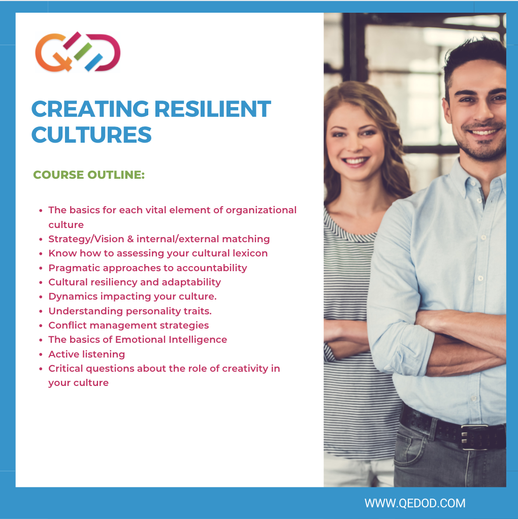Creating Resilient Cultures Training Course Overview