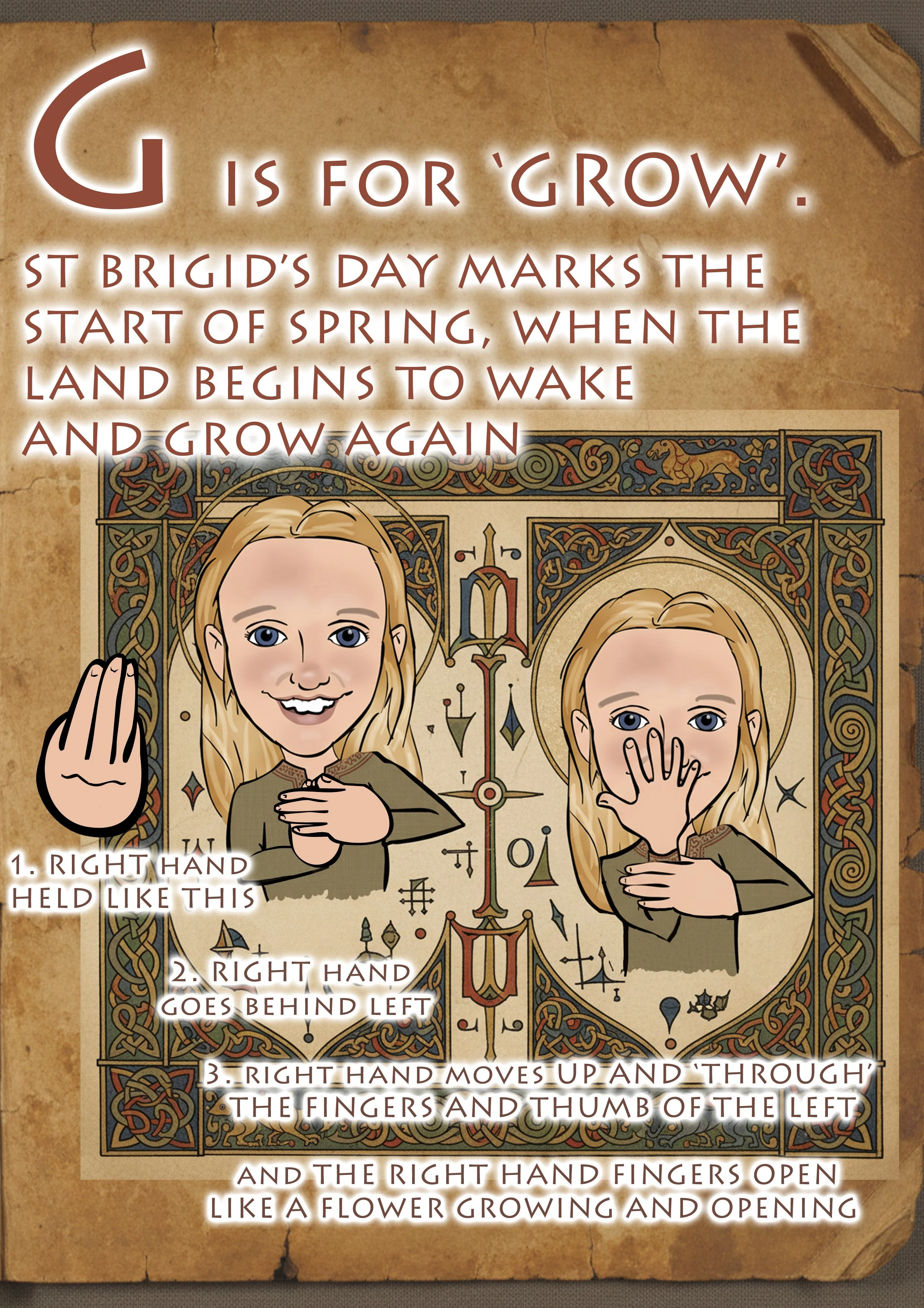  ISL Irish sign Language Sign For ‘GROW’  