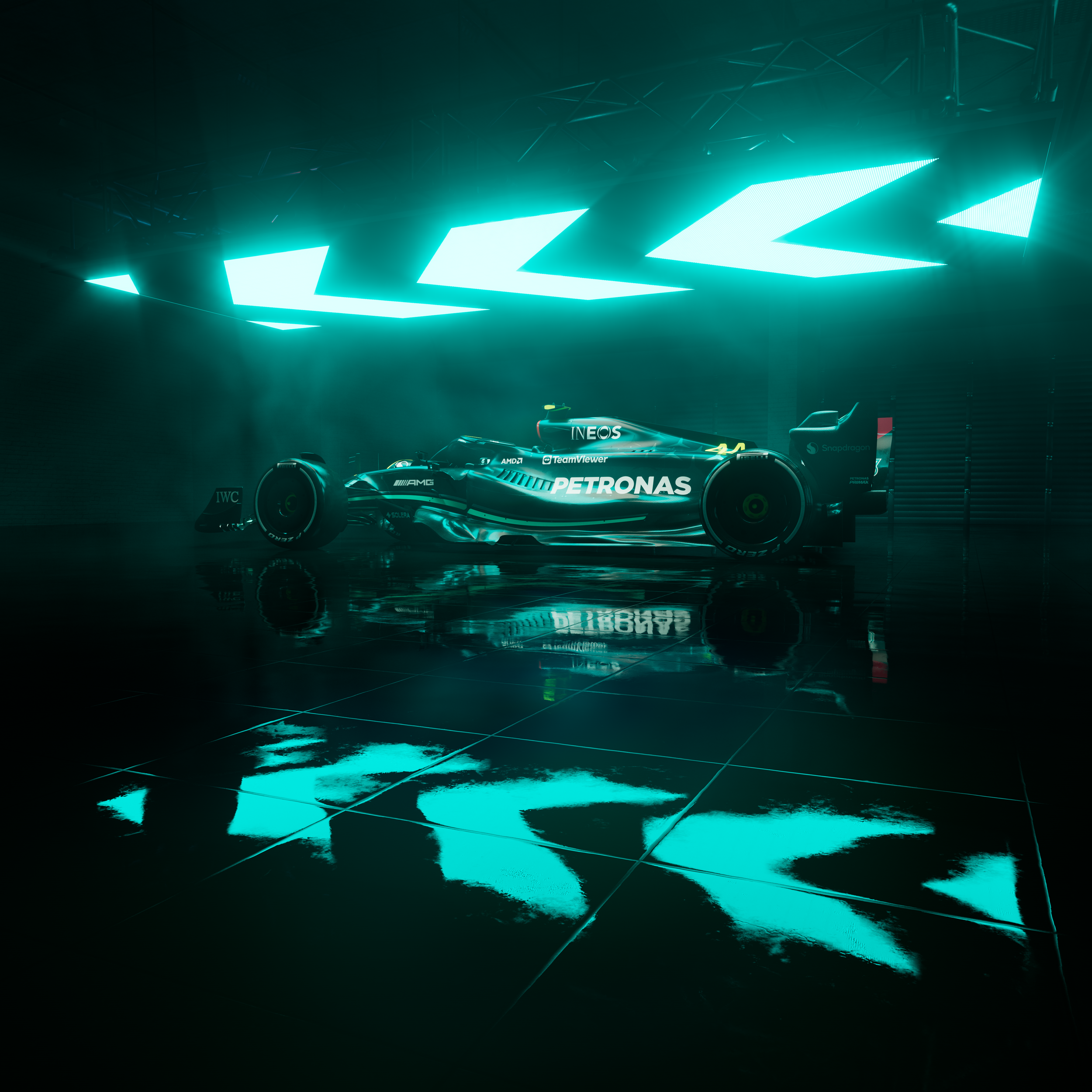 Mercedes AMG Petronas W14 Formula 1 race car