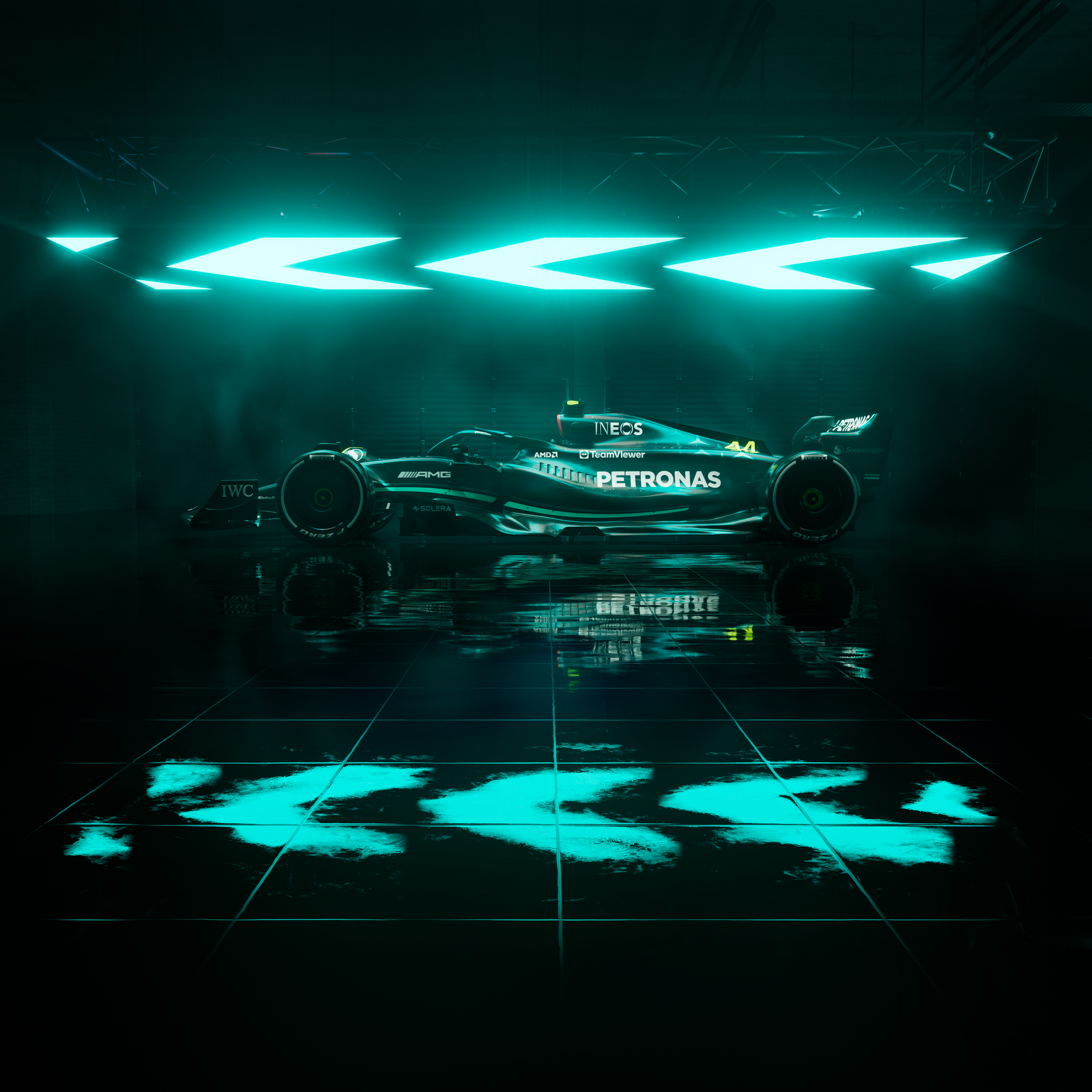 Mercedes AMG Petronas W14 Formula 1 race car