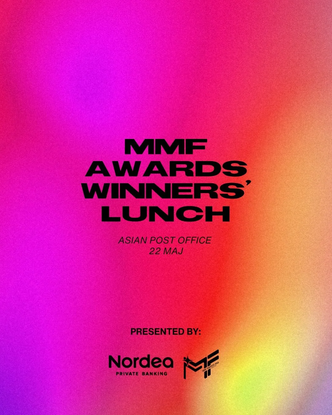 Vi &auml;r glada &ouml;ver att kunna meddela att Nordea Private Banking g&aring;r in som sponsor f&ouml;r MMF Awards Winners&rsquo; Lunch 2026!✨ @nordea_sverige 

&rdquo;Nordea Private Banking &auml;r stolt aff&auml;rspartner till Music Managers Foru