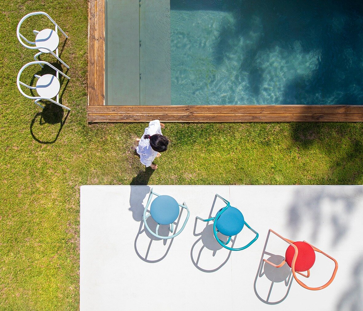 Ria Chair, By the Pool, at Casa da Aroeira @inescortesao.arq 
Time for outdoo