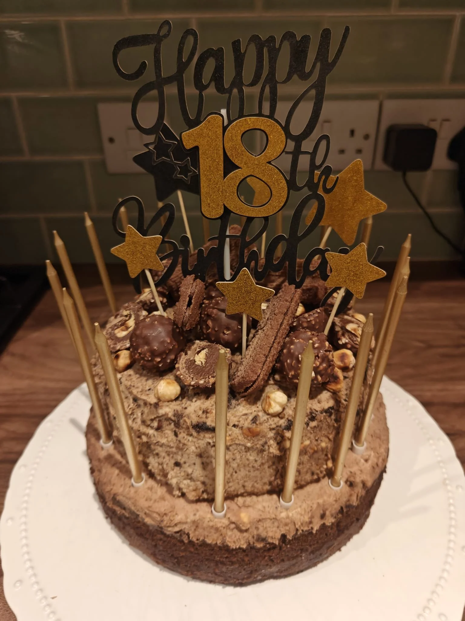 Ferrero Birthday Cake